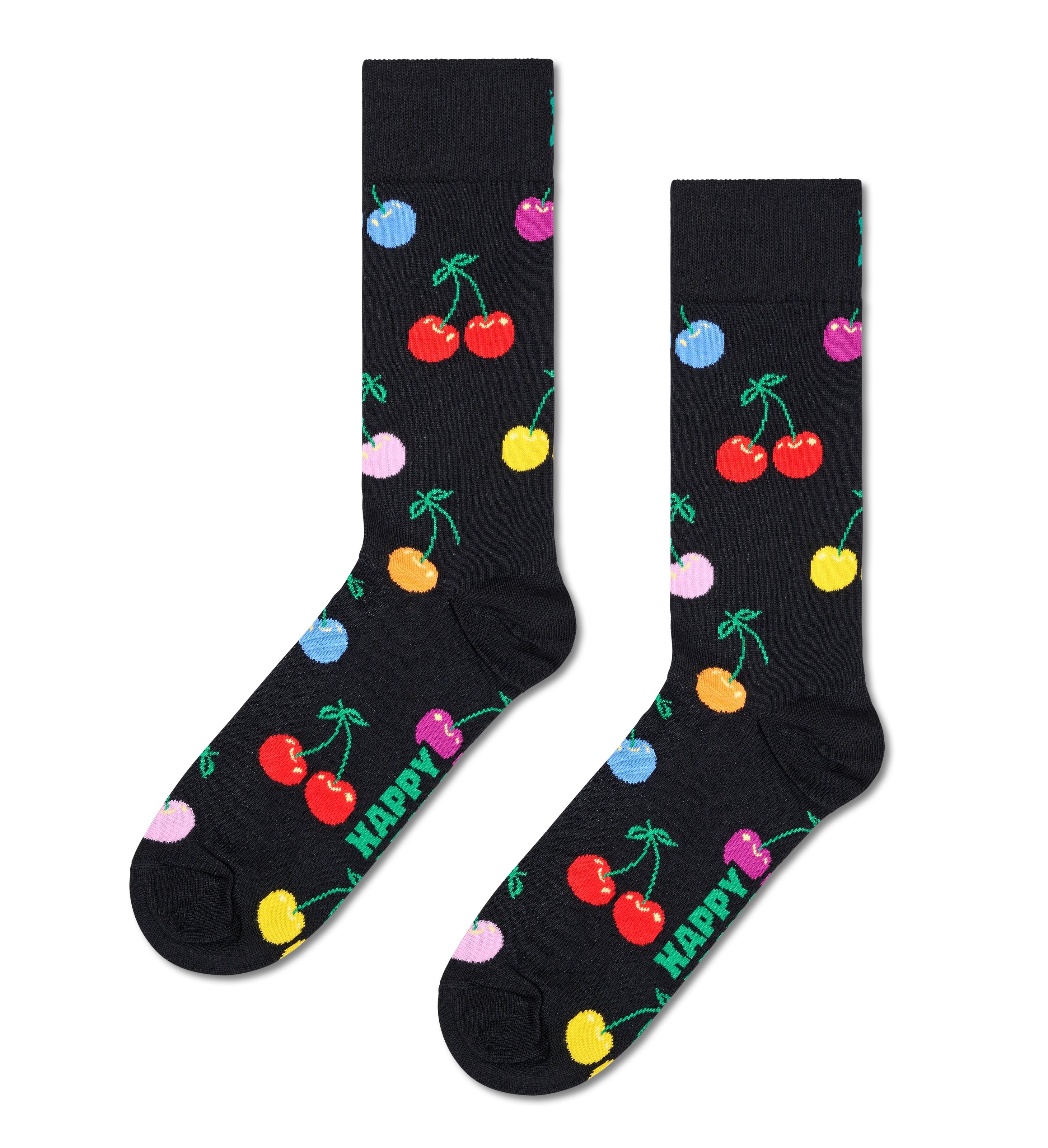 クルー丈 ソックス（チェリー） – Happy Socks