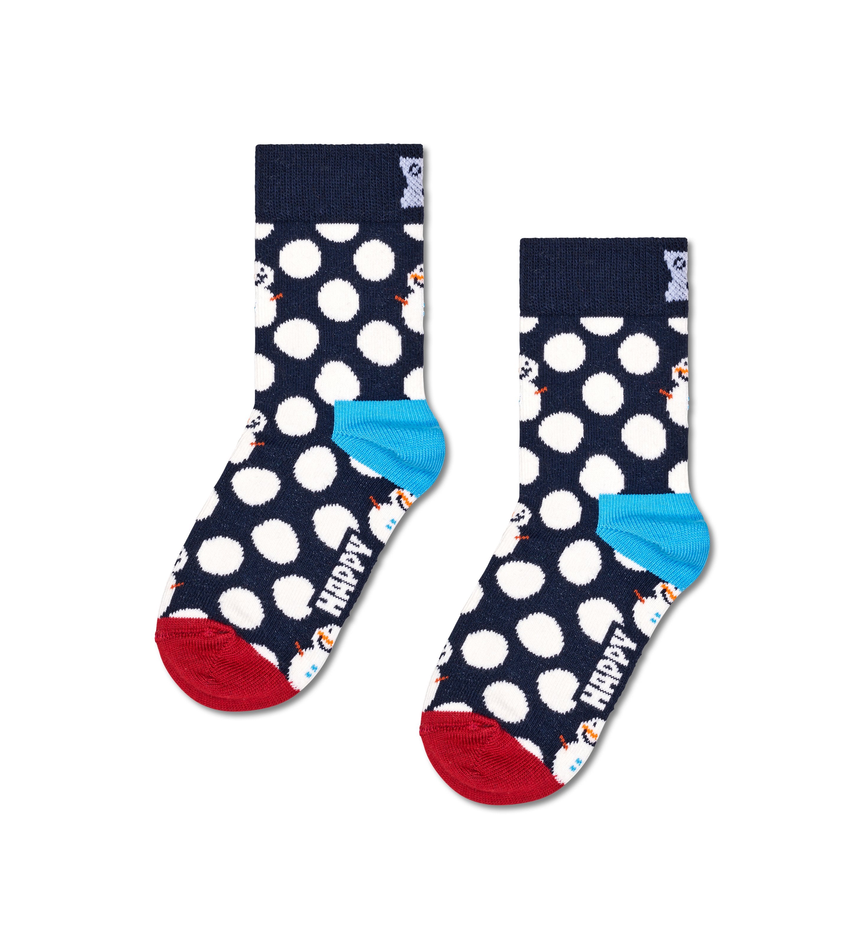 Kids' Crew Socks (Big Dot Snowman)