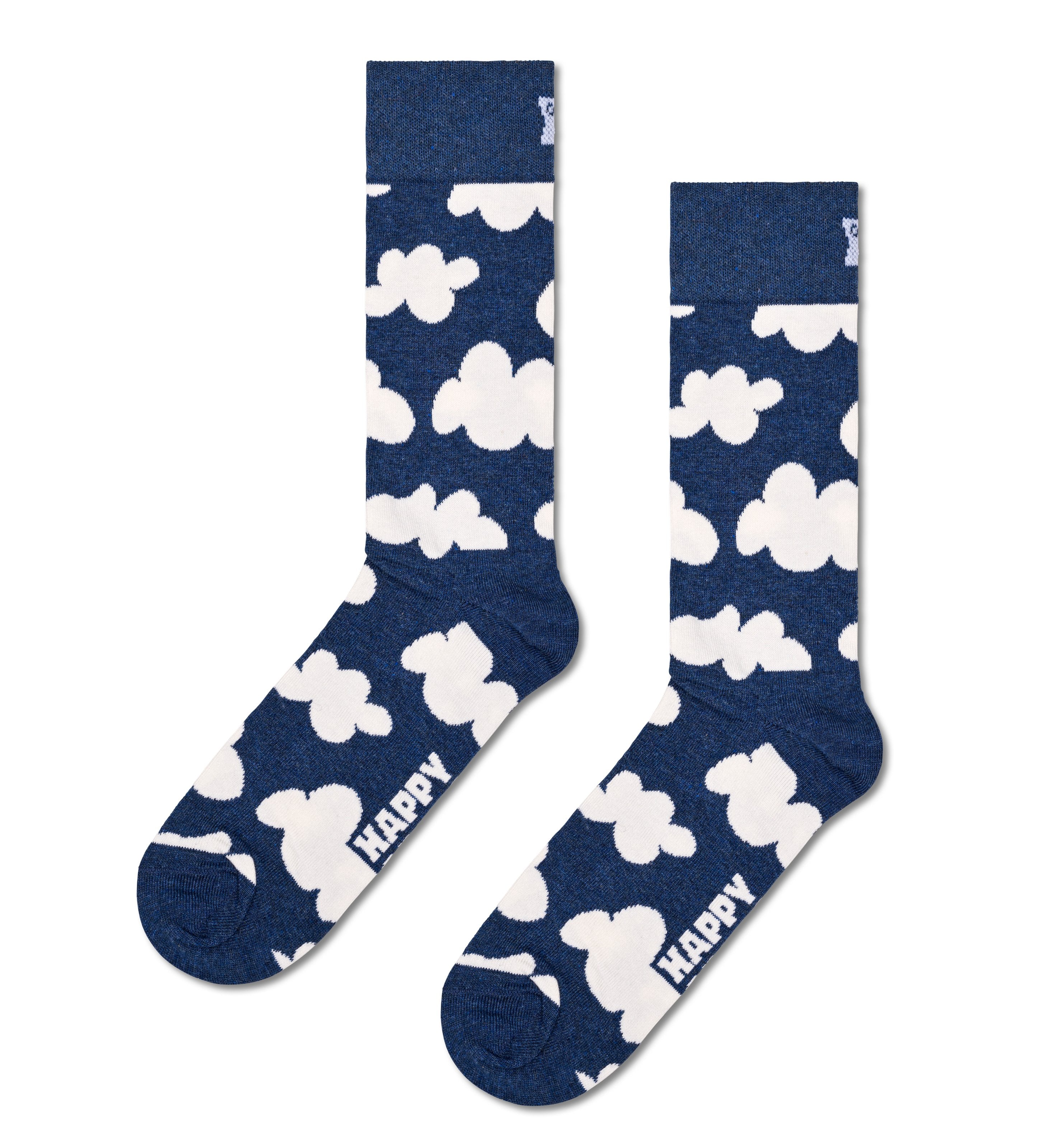 Crew-length socks (cloudy)