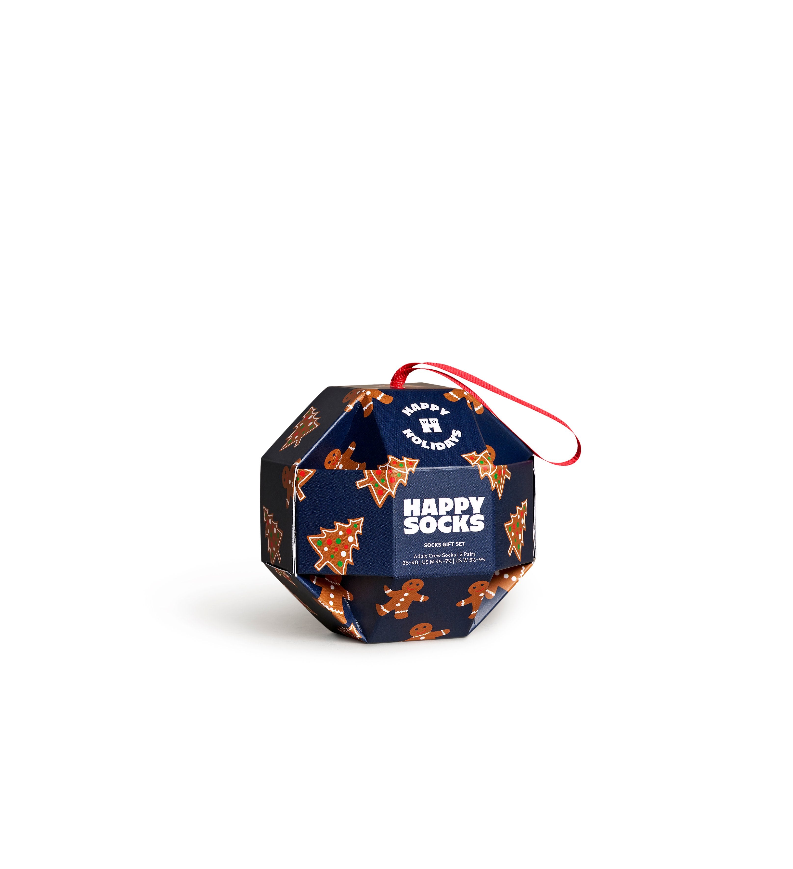 【GIFT BOX】クルー丈 ソックス(ジンジャーブレッド クッキー)