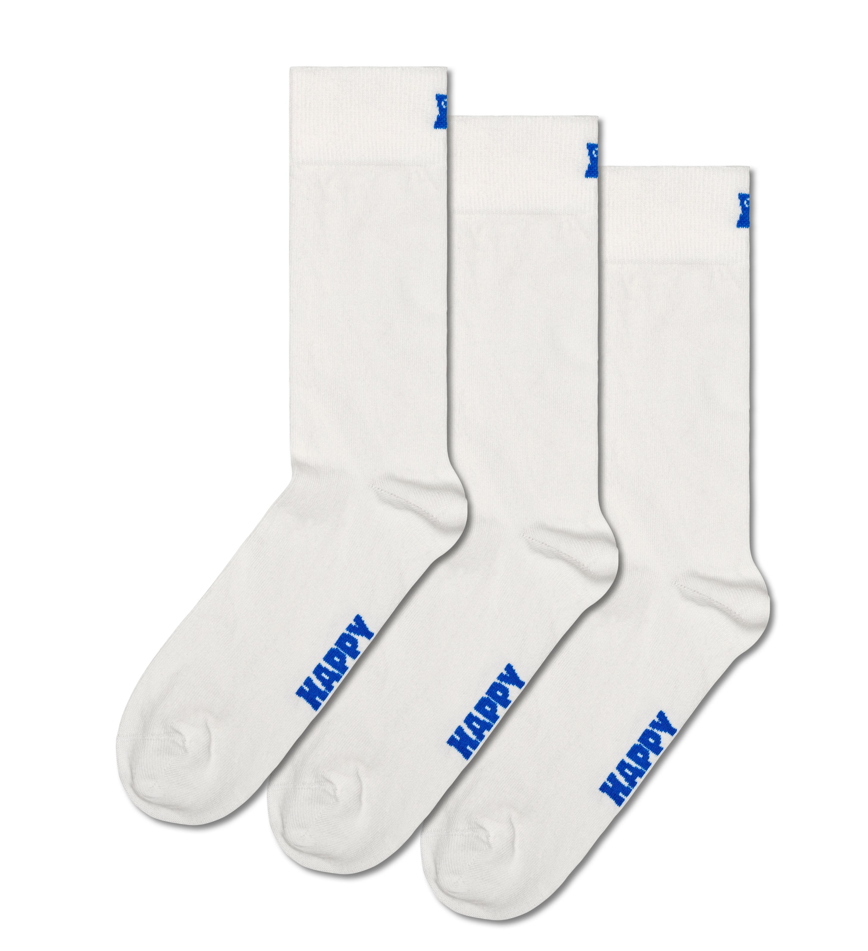 Set of 3 Crew Socks (Solid)