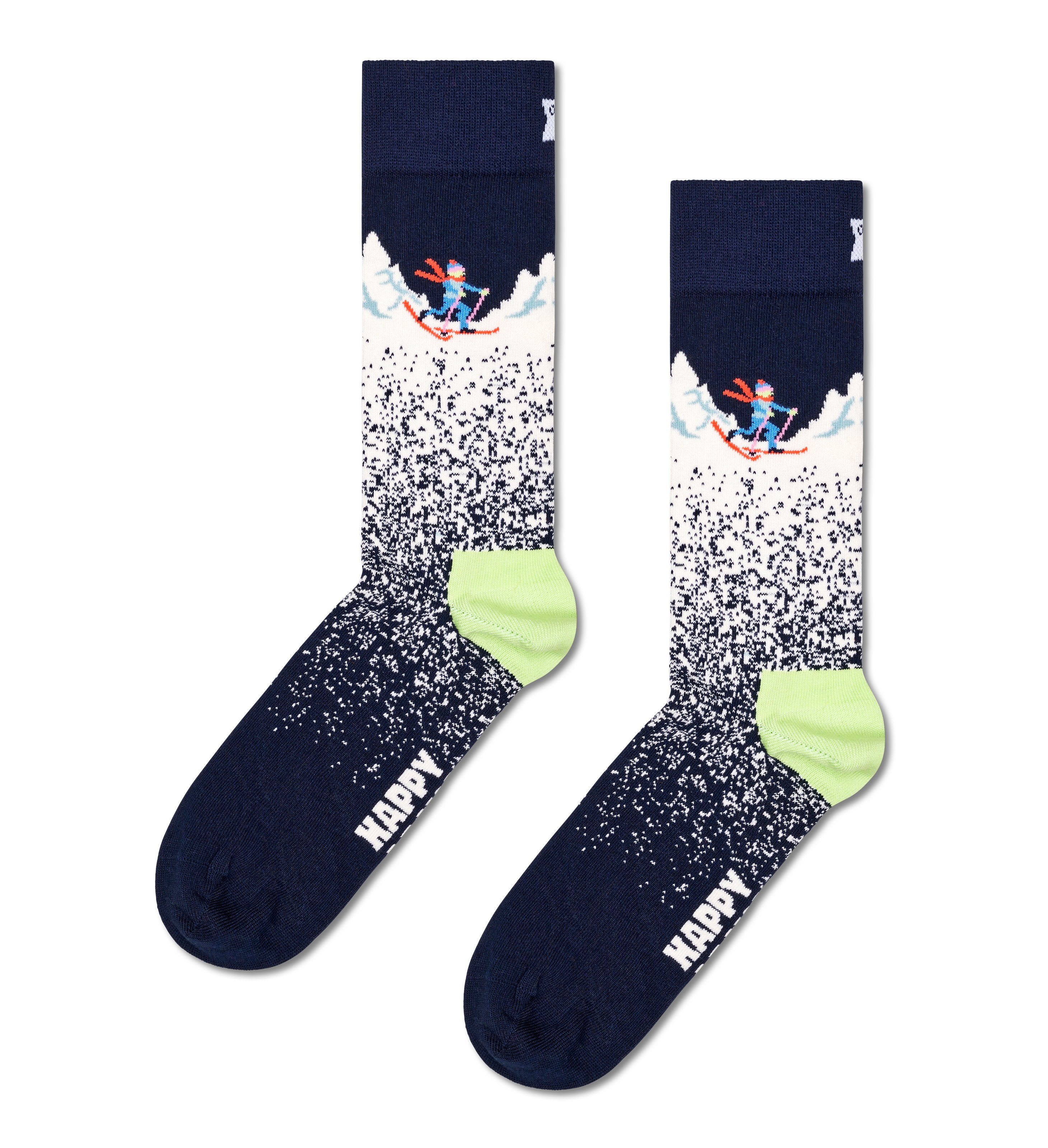 Crew-length socks (Snow Night)