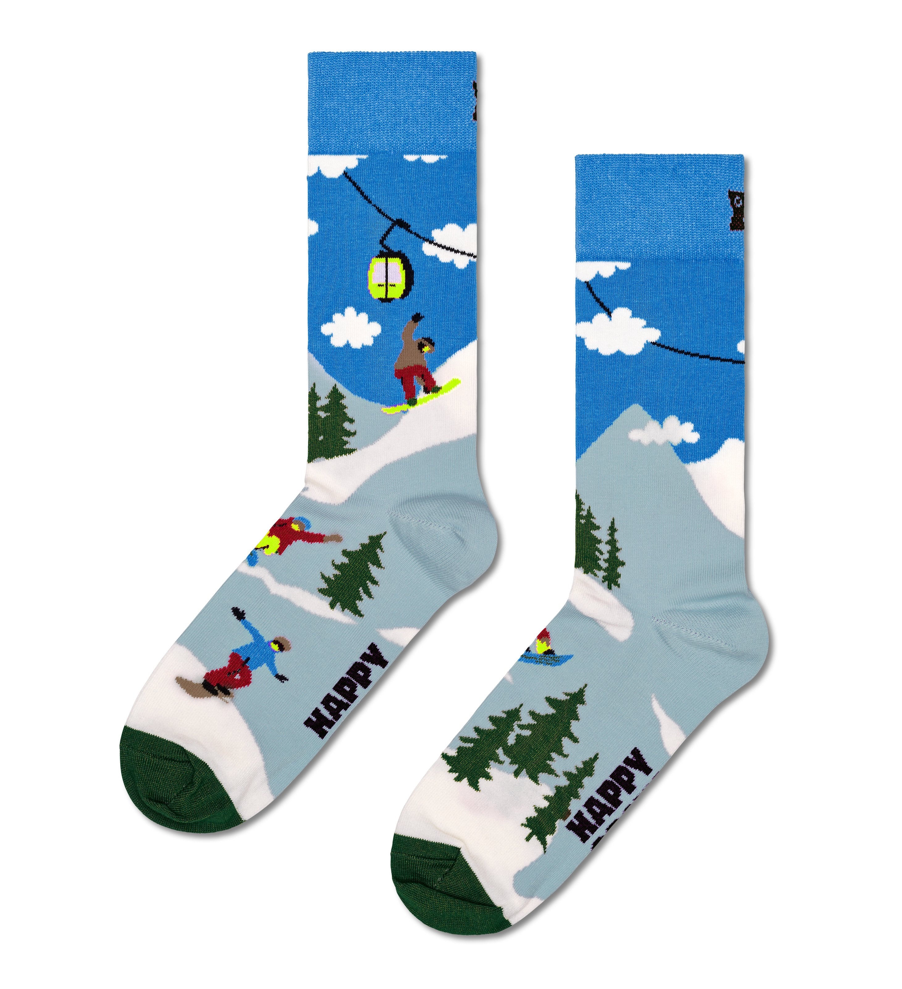 Crew length socks (snowboarding)