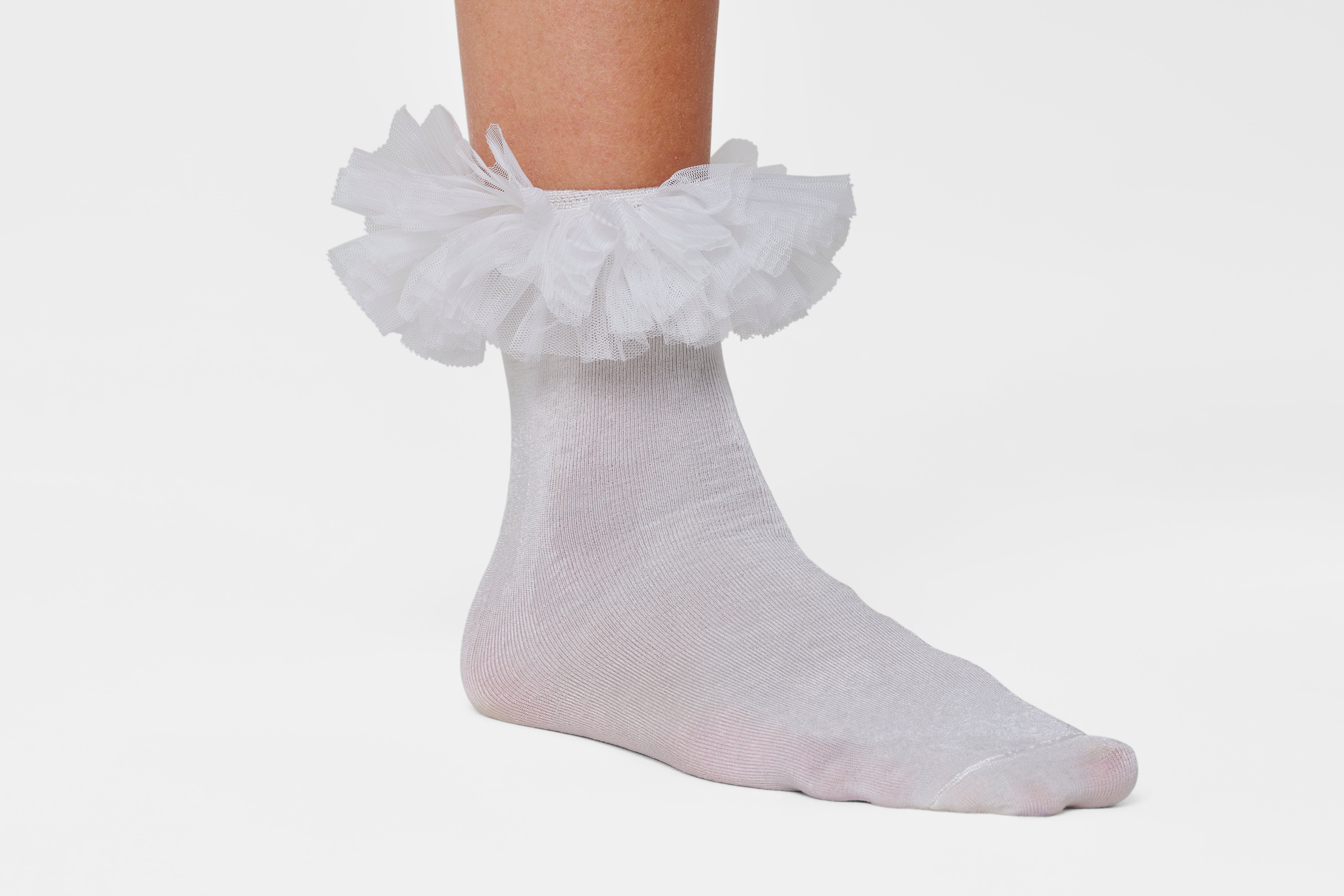 1/2 crew length socks (tulle)