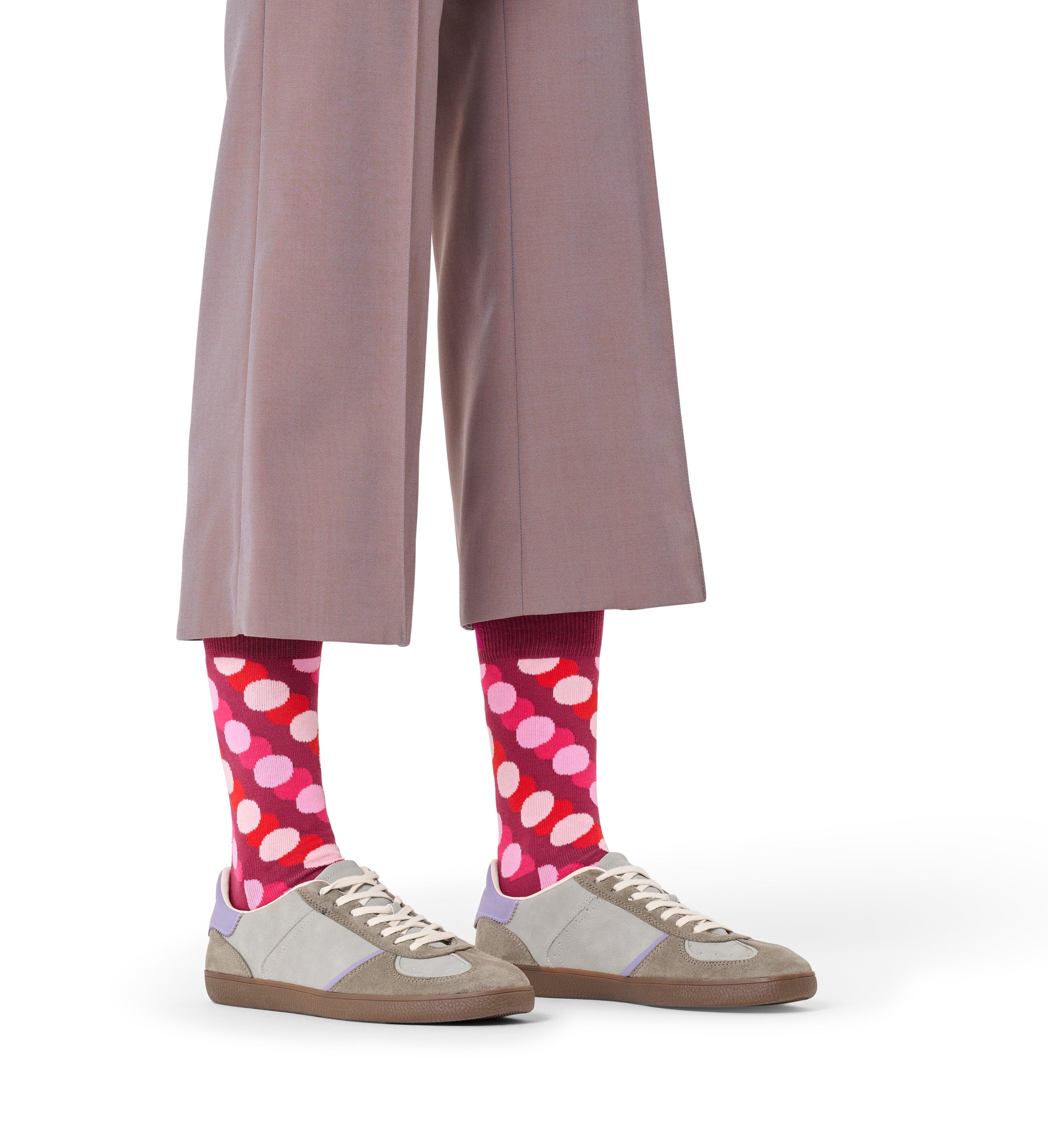 Crew length socks (big dot shade)