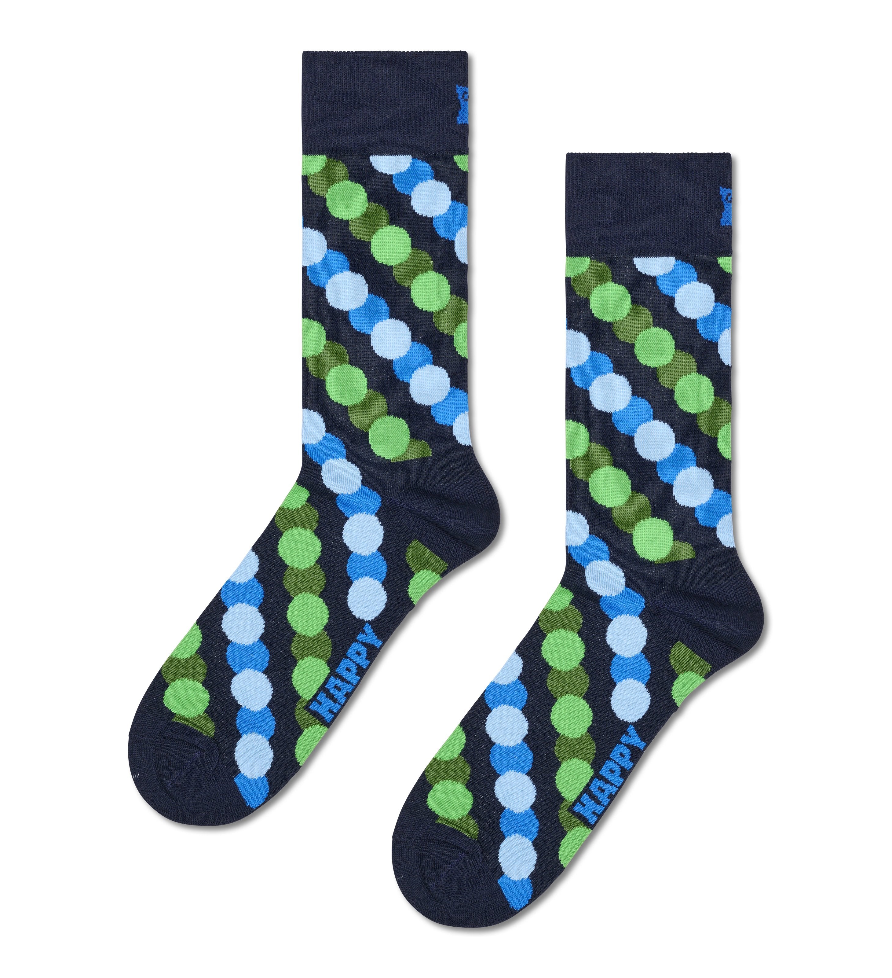 Crew length socks (big dot shade)