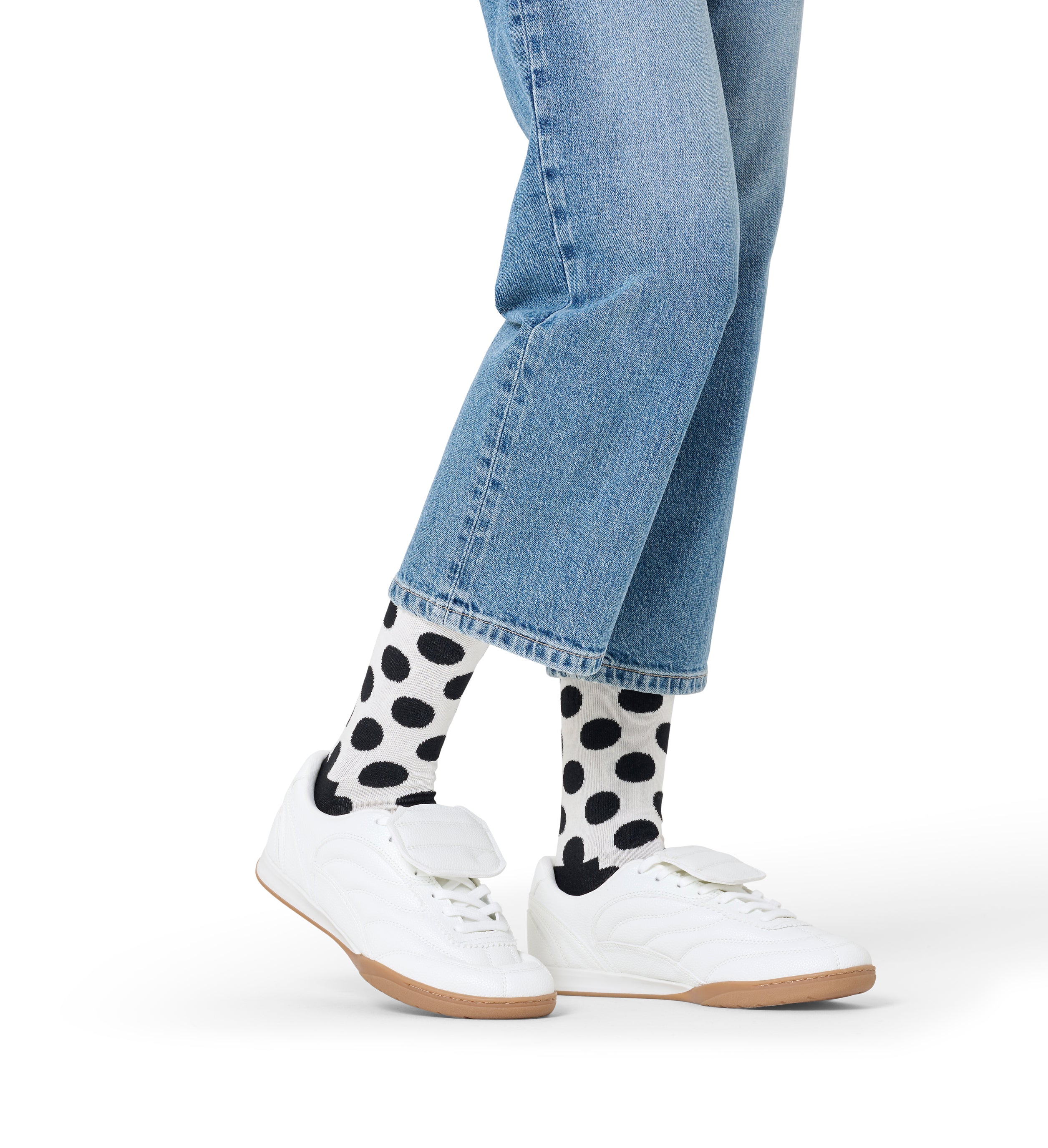 Crew length socks (big dots)