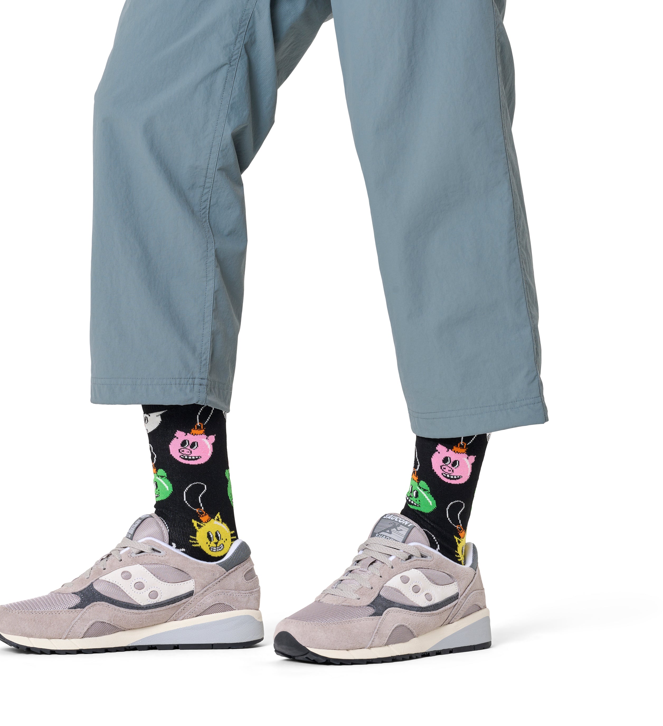 クルー丈 ソックス(クリスマス デコレーション)