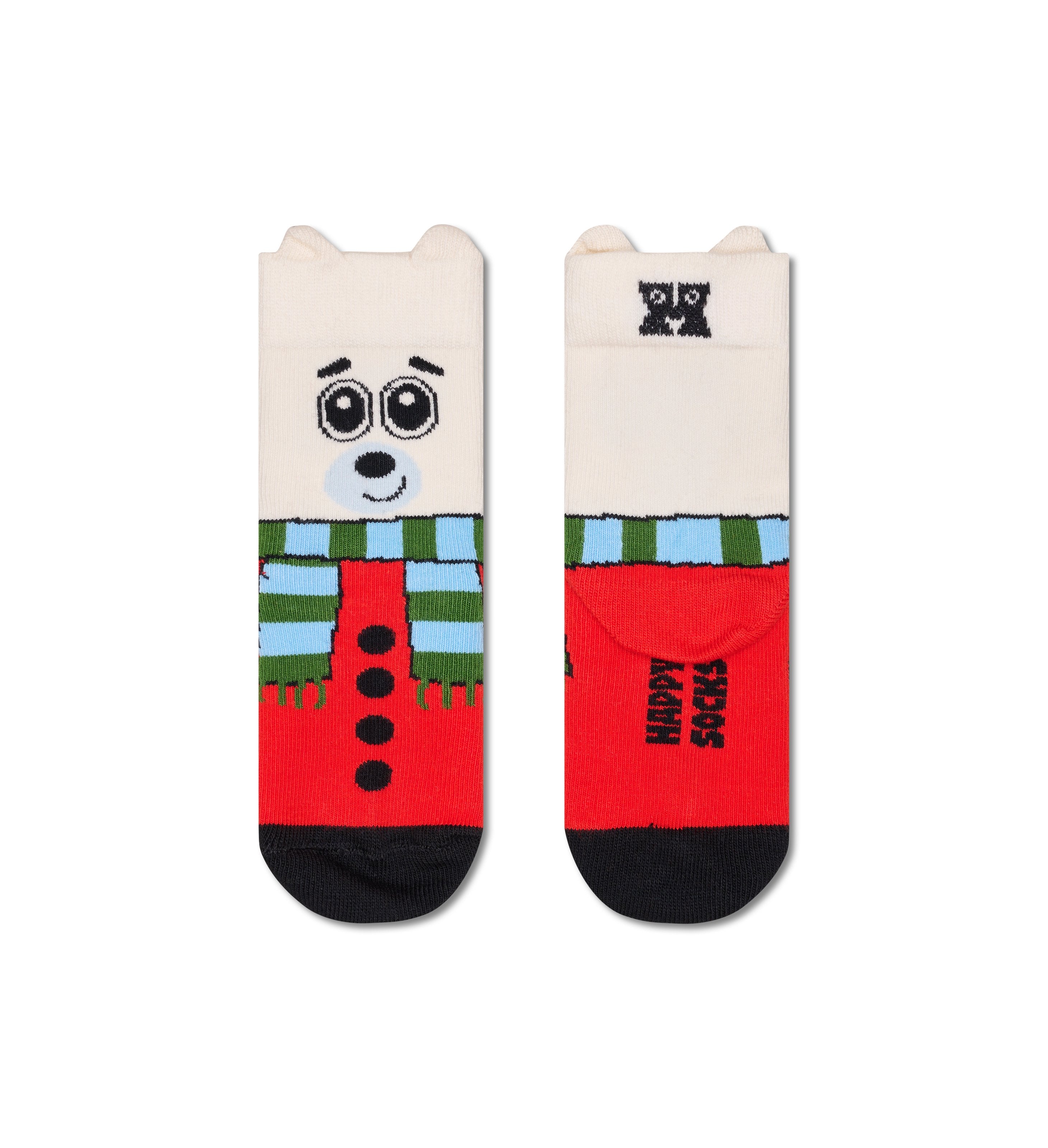 【キッズ】クルー丈 ソックス(ポラーベアー)