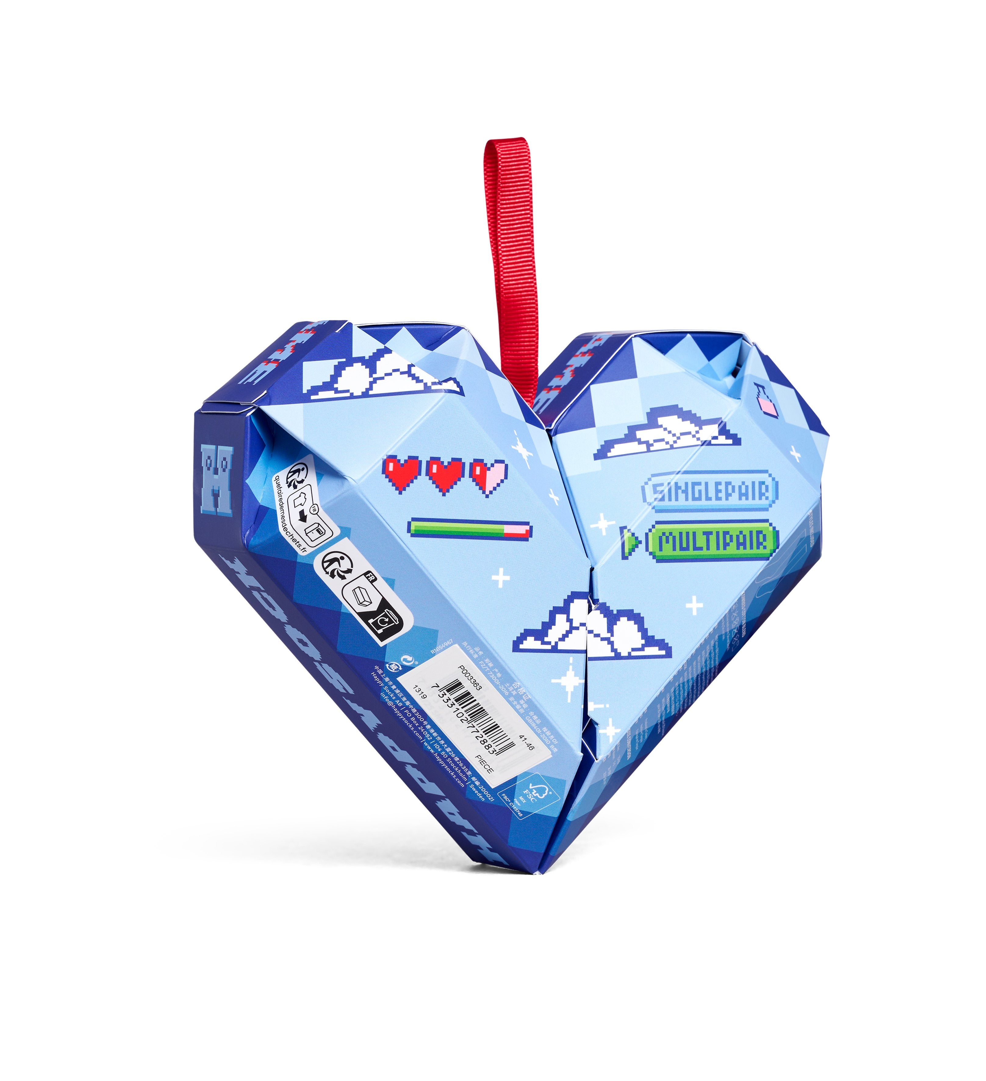 【GIFT BOX】【2足セット】クルー丈 ソックス(グッド ゲーム)