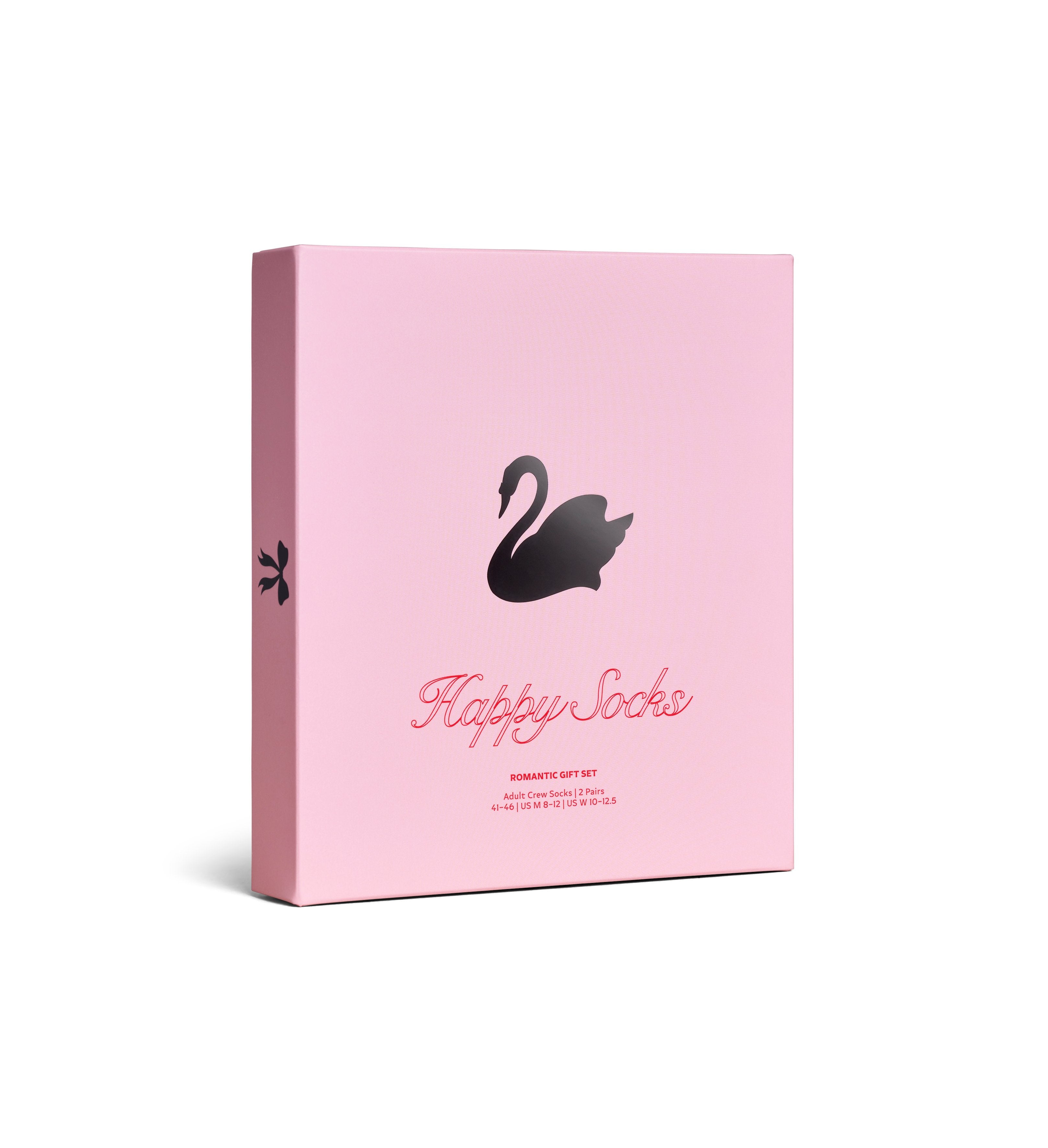 【GIFT BOX】【2足セット】クルー丈 ソックス(スワン)