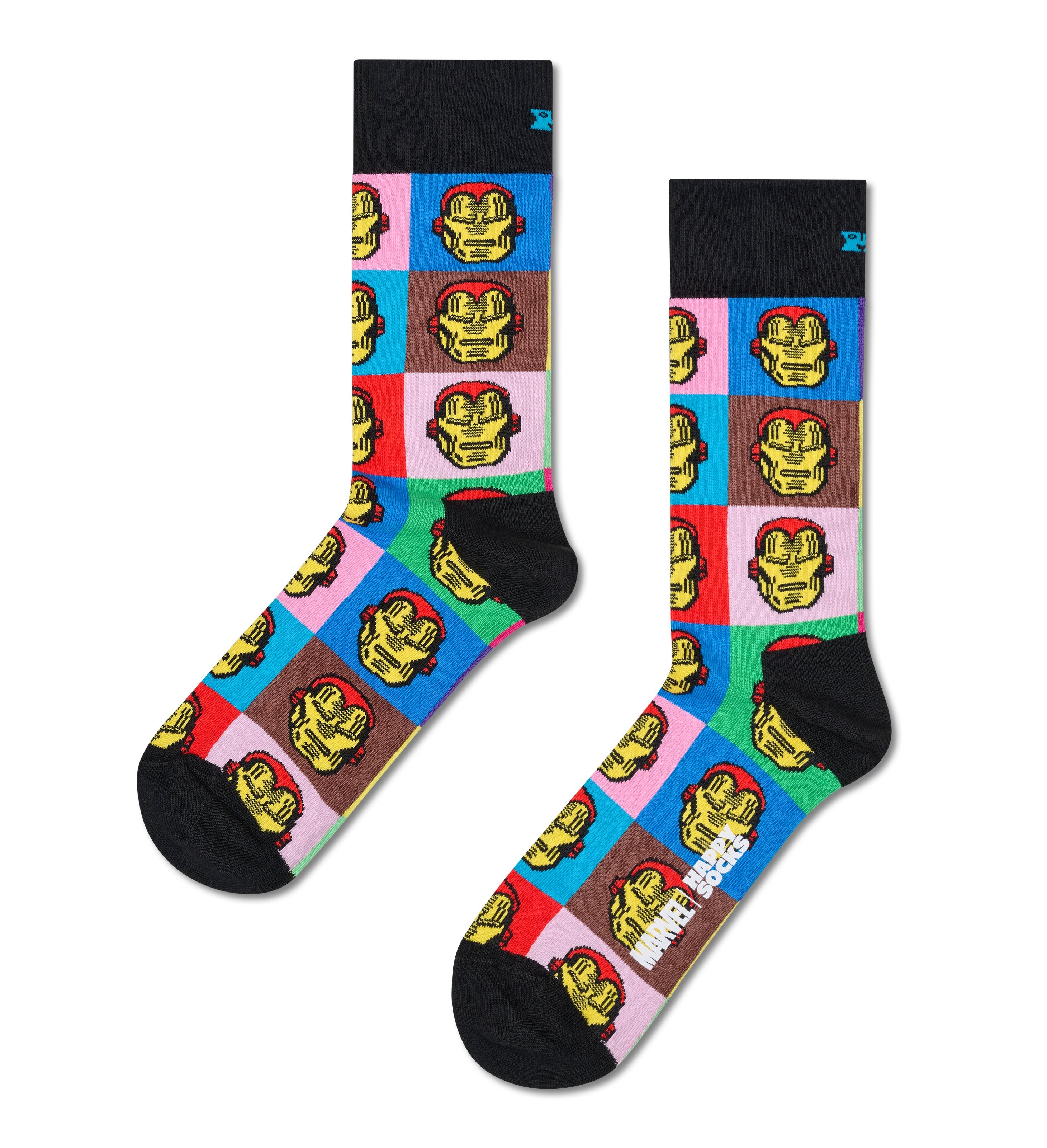 【MARVEL™×Happy Socks】クルー丈 ソックス (マーベル アイアンマン)