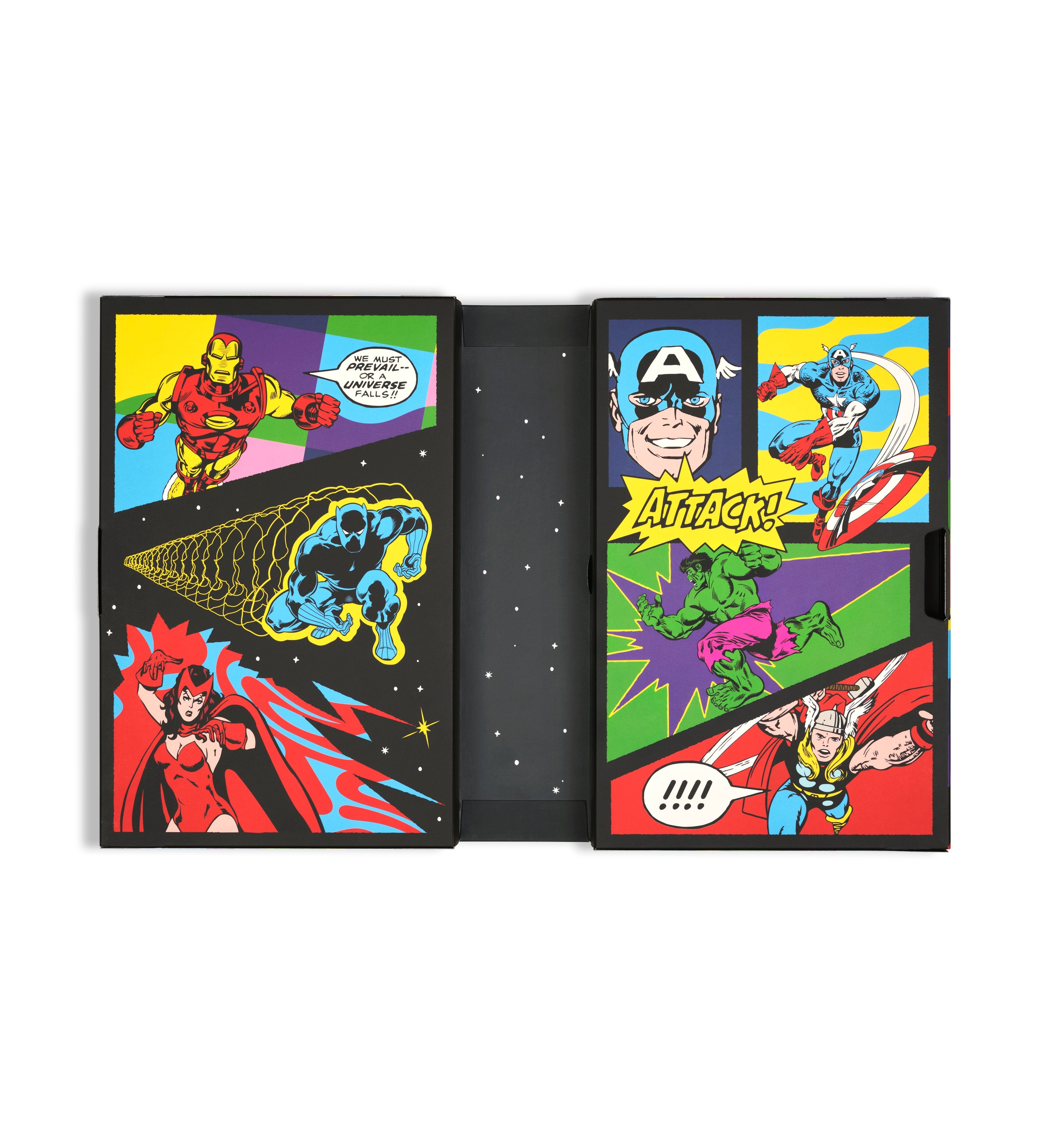 【MARVEL™×Happy Socks】【GIFT BOX】【6足セット】クルー丈 ソックス(マーベル アベンジャーズ)