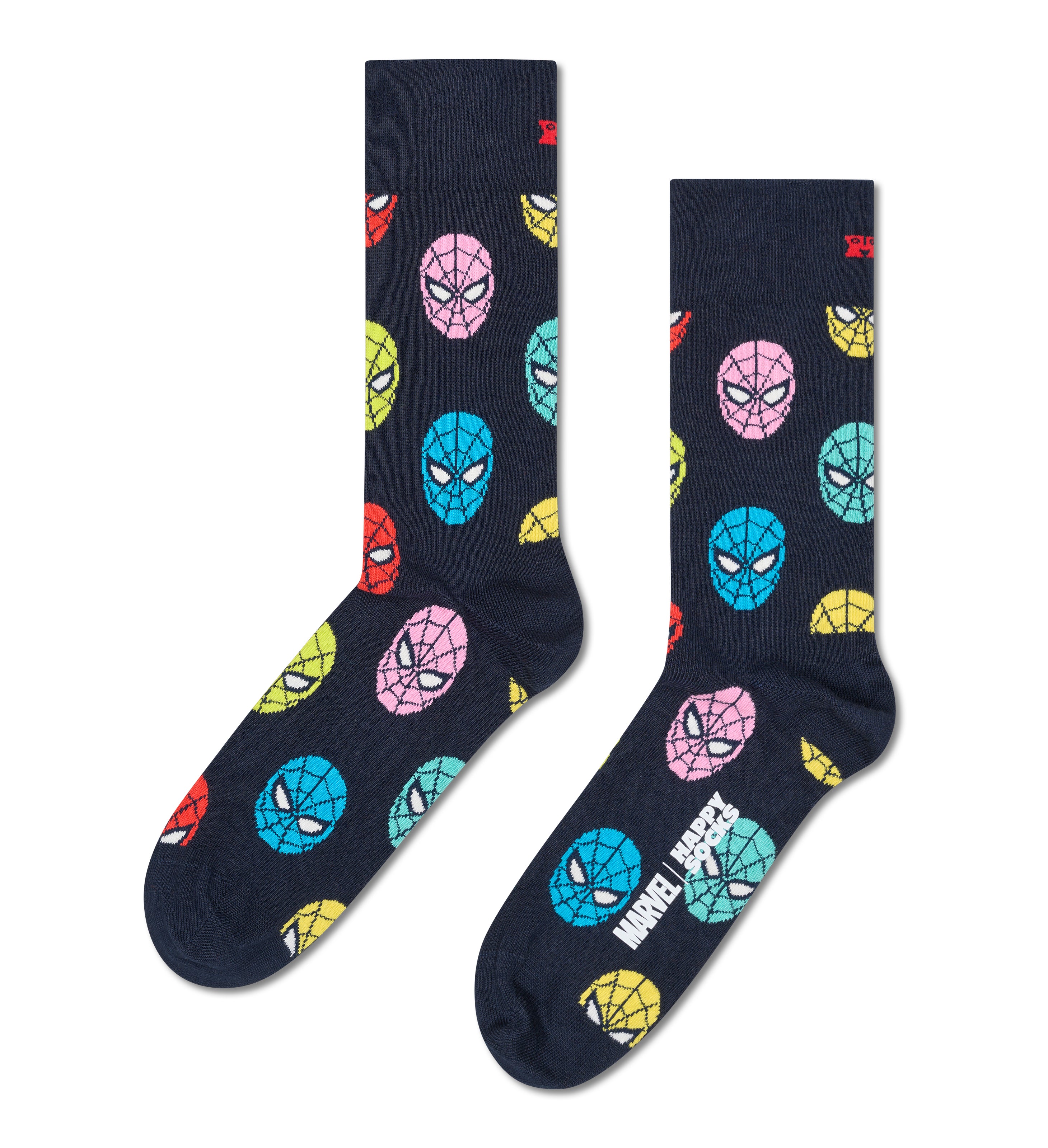 【MARVEL™×Happy Socks】クルー丈 ソックス (マーベル スパイディー)