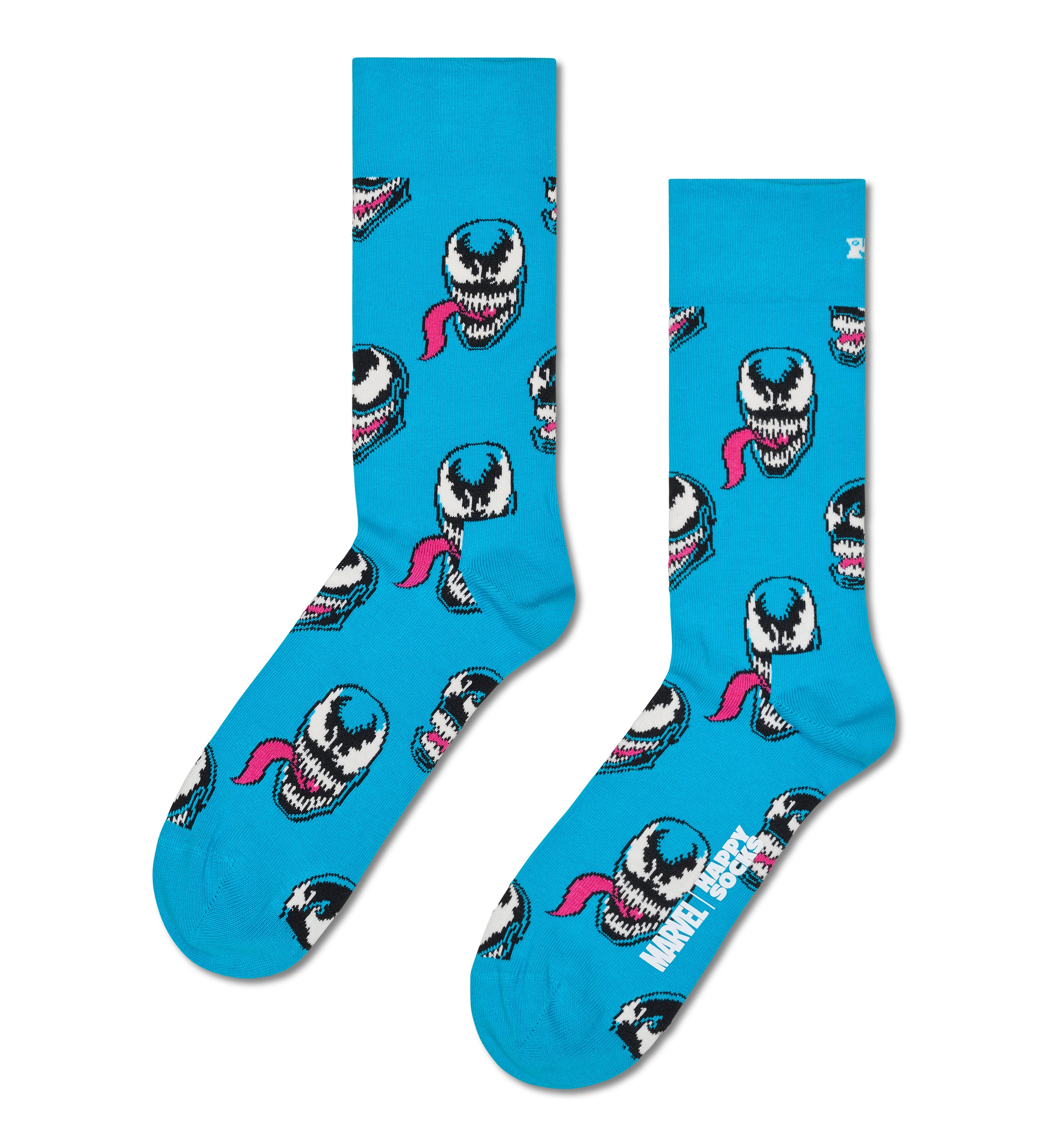 【MARVEL™×Happy Socks】クルー丈 ソックス (マーベル ヴェノム)