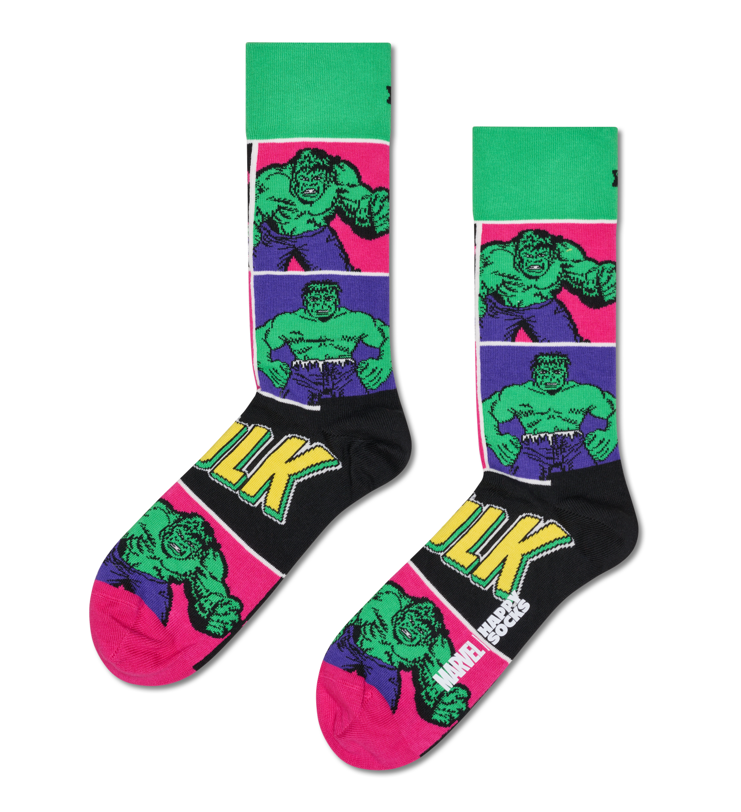【MARVEL™×Happy Socks】【GIFT BOX】【9足セット】クルー丈 ソックス(マーベル コレクターズ)