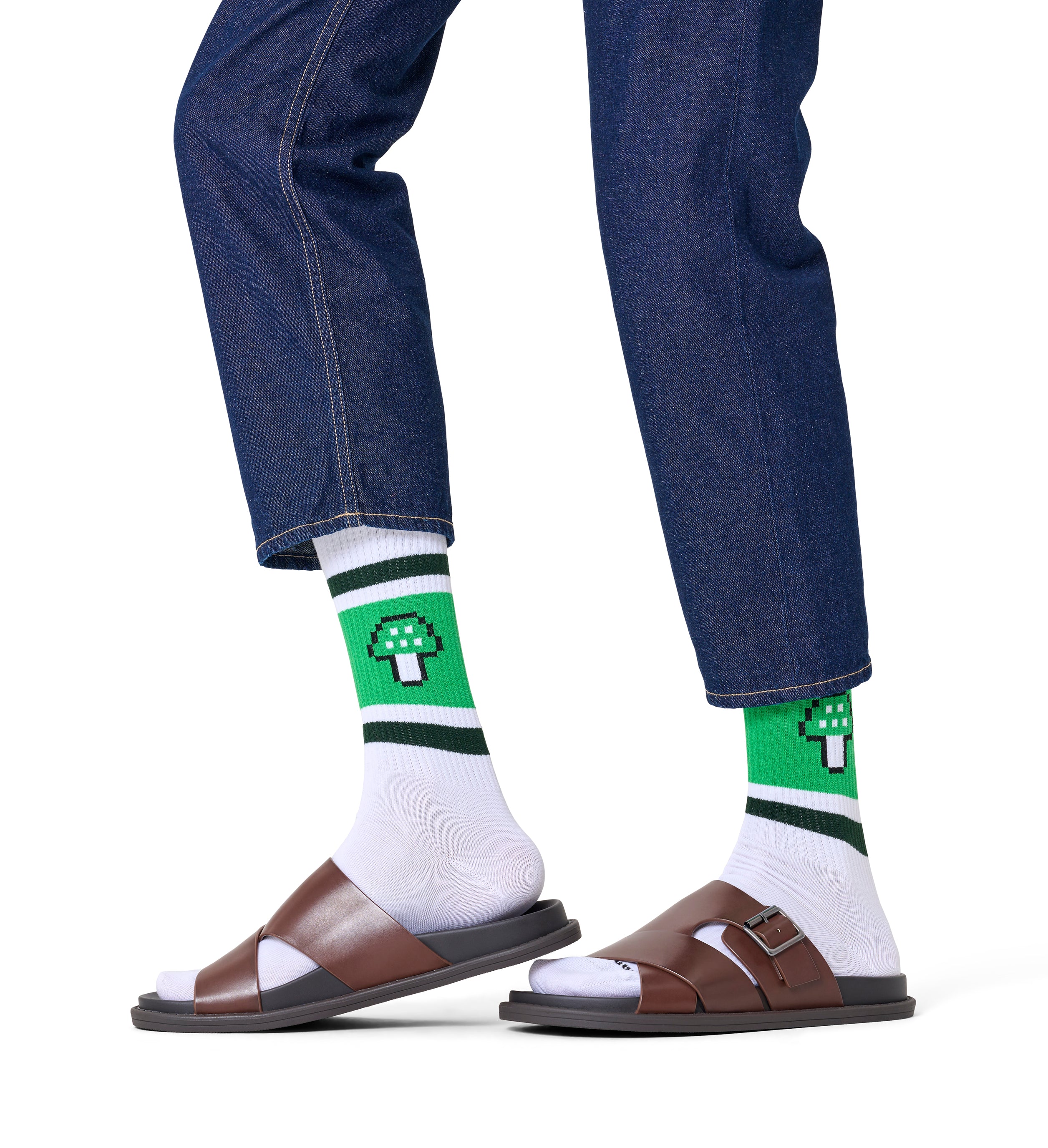 Sports socks (mushroom stripes)