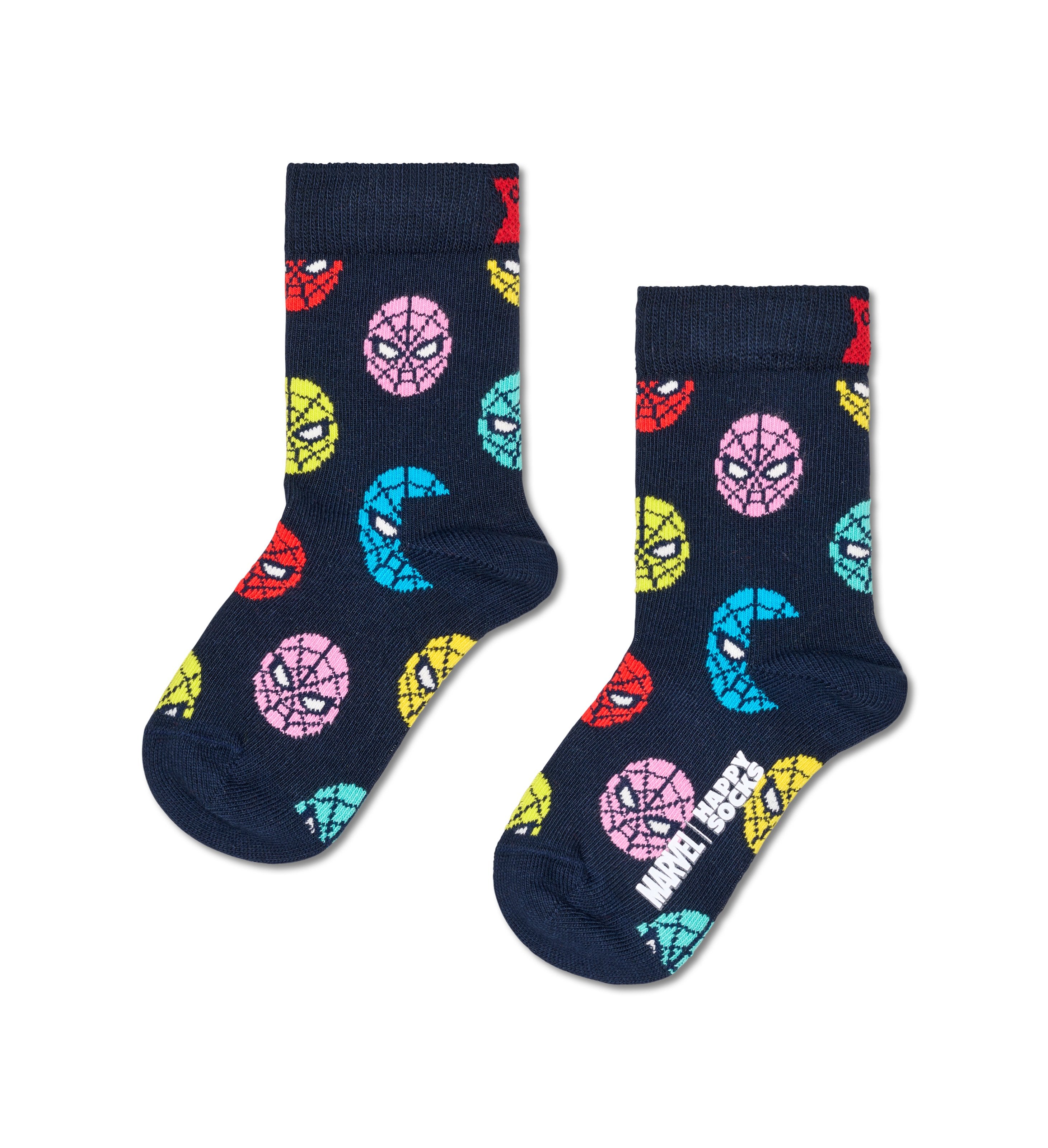 【MARVEL™×Happy Socks】【キッズ】クルー丈 ソックス(スパイディ)