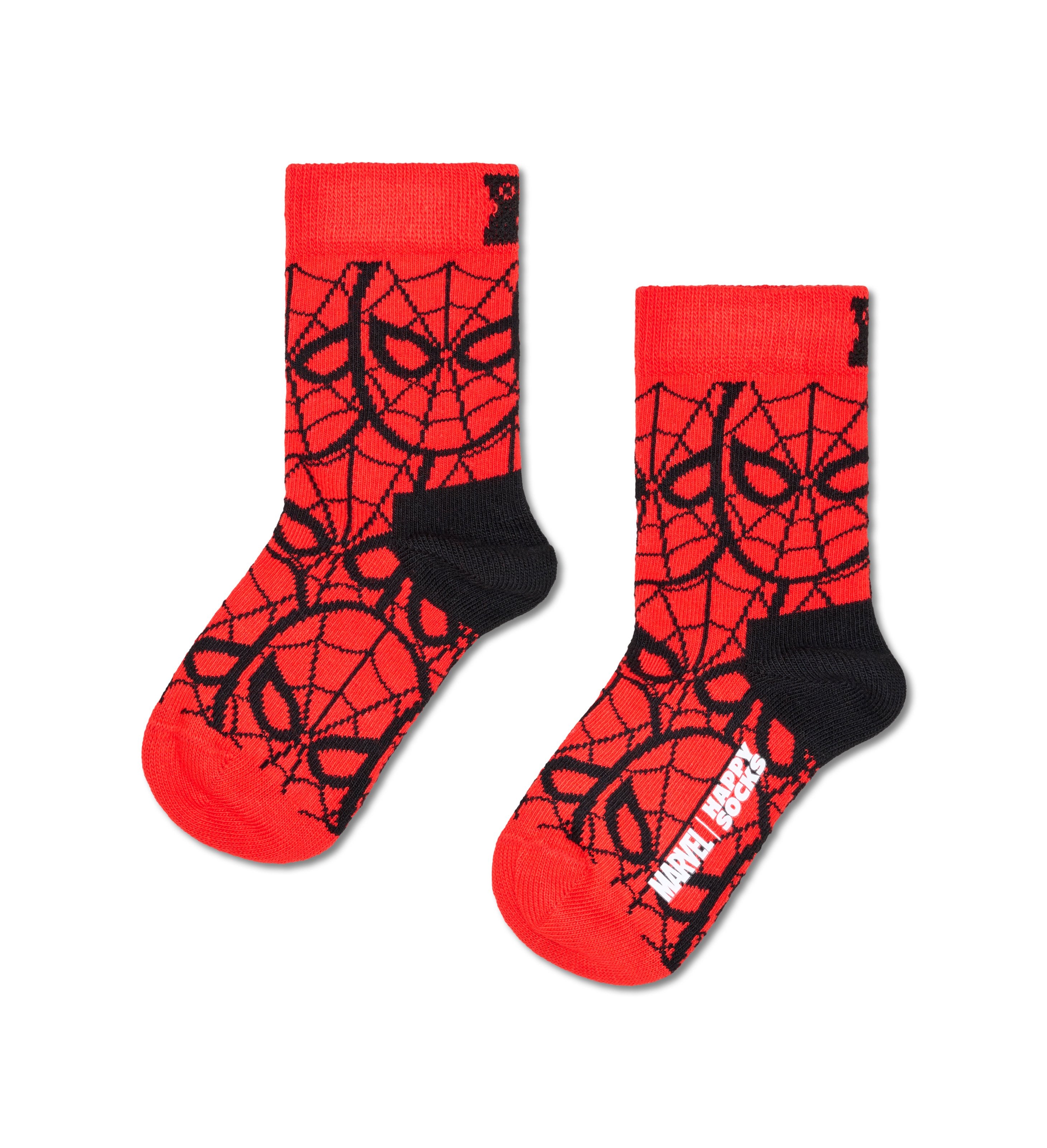【MARVEL™×Happy Socks】【キッズ】クルー丈 ソックス(スパイダーマン)