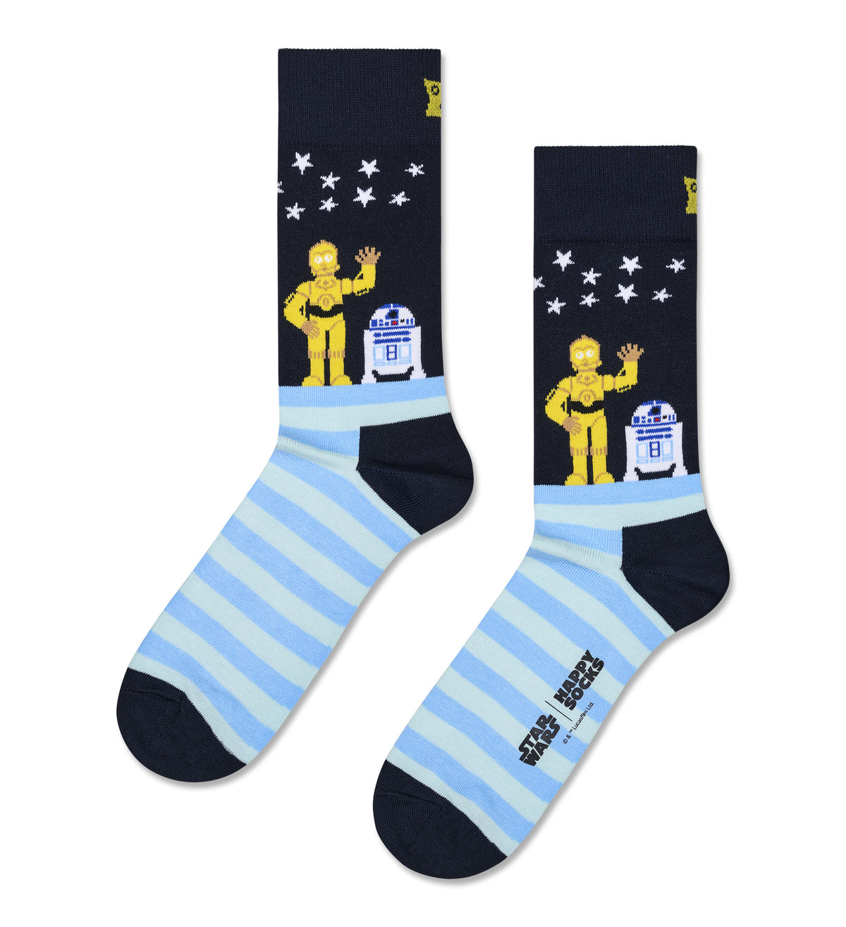 【STAR WARS™×Happy Socks】クルー丈 ソックス (スターウォーズ ドロイド フレンズ)