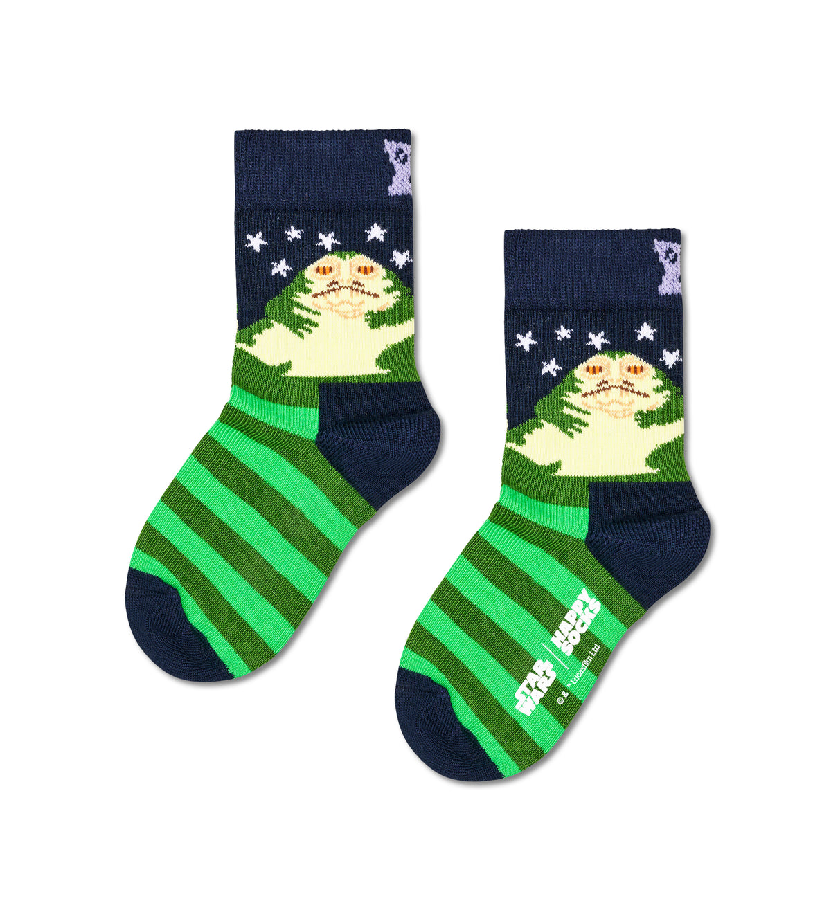 【STAR WARS™×Happy Socks】【キッズ】クルー丈 ソックス(スターウォーズ ジャバ)