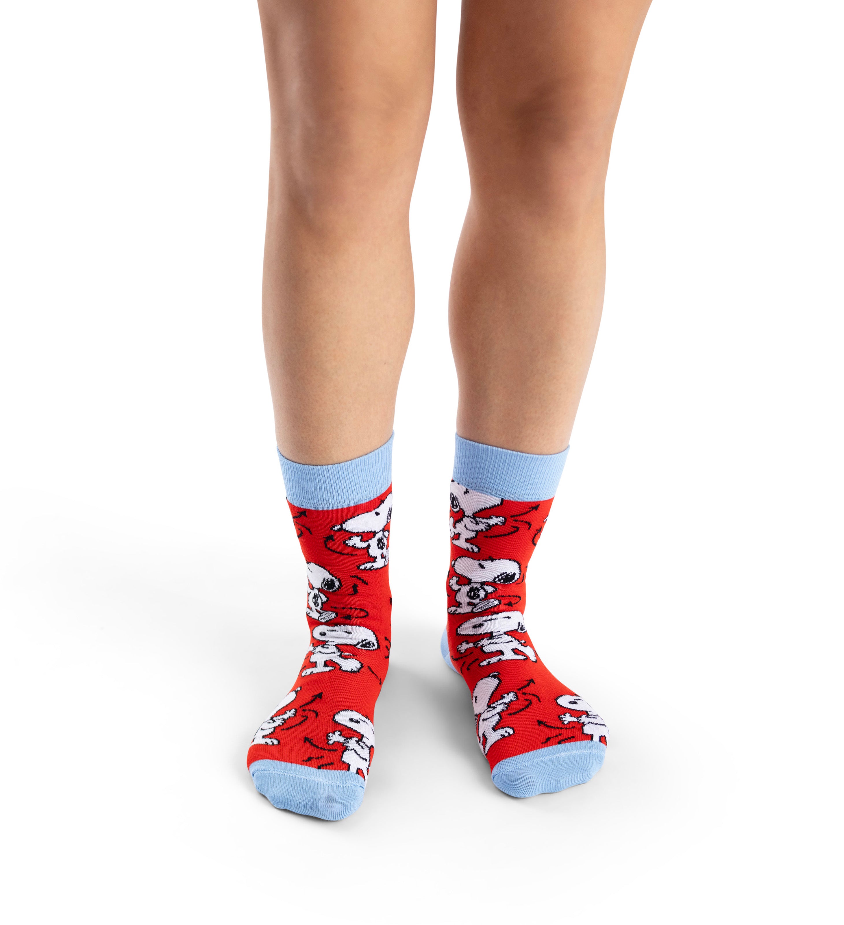 【Peanuts×Happy Socks】クルー丈 ソックス (ピーナッツ スヌーピー ダンス)