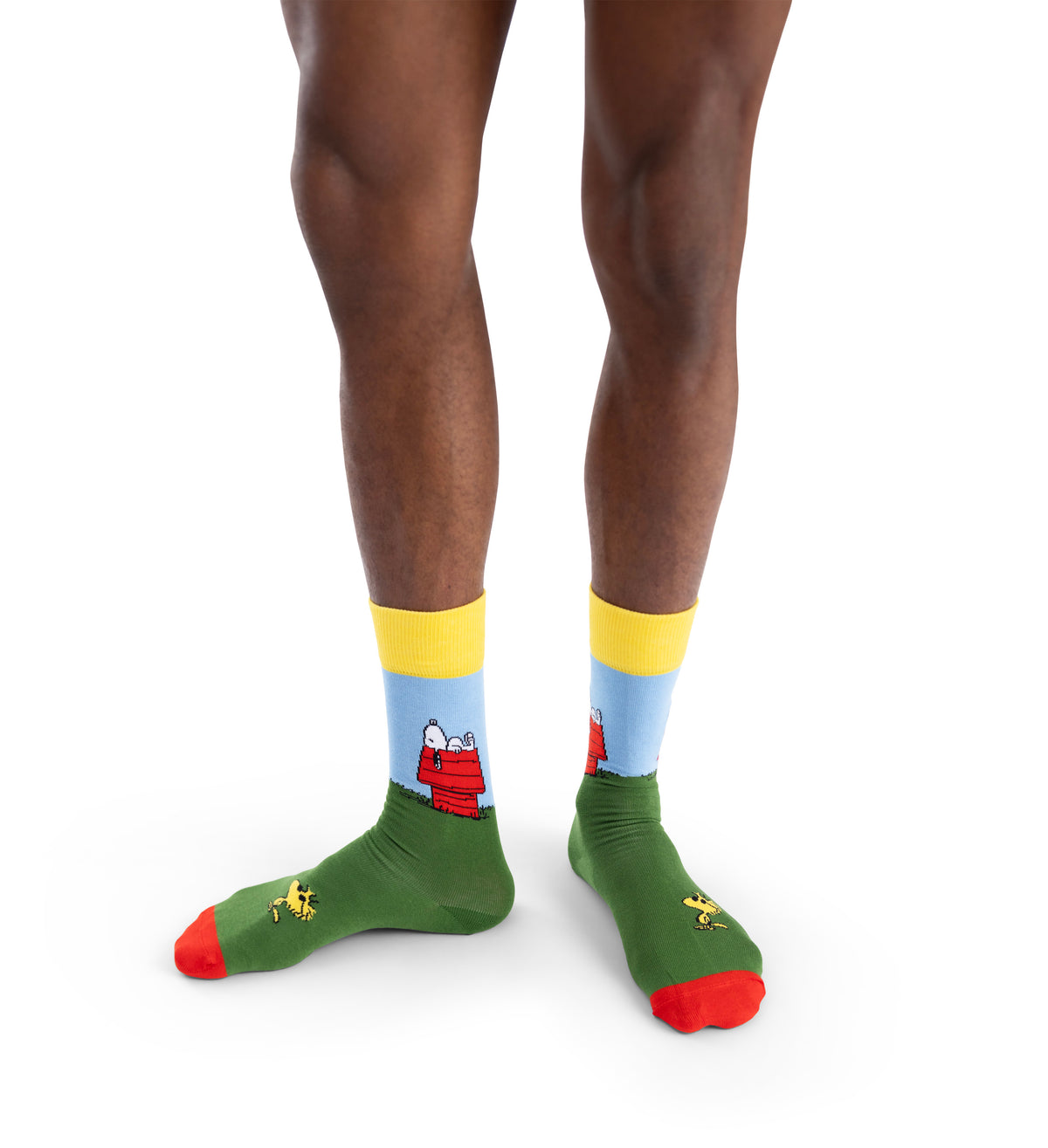 【Peanuts×Happy Socks】クルー丈 ソックス (ピーナッツ ガーデン チル)