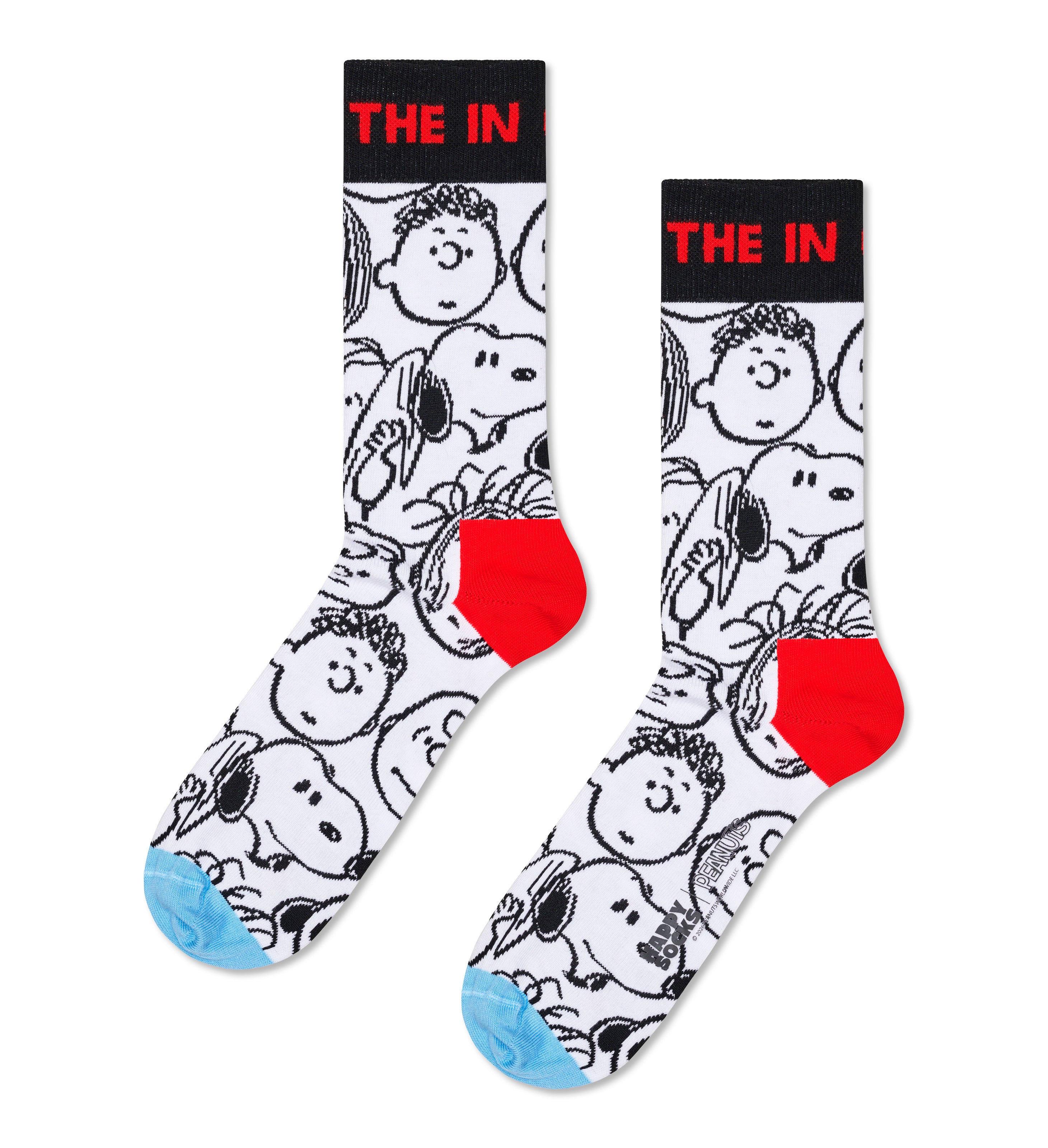 【Peanuts×Happy Socks】クルー丈 ソックス (ピーナッツ ザ イン クラウド)