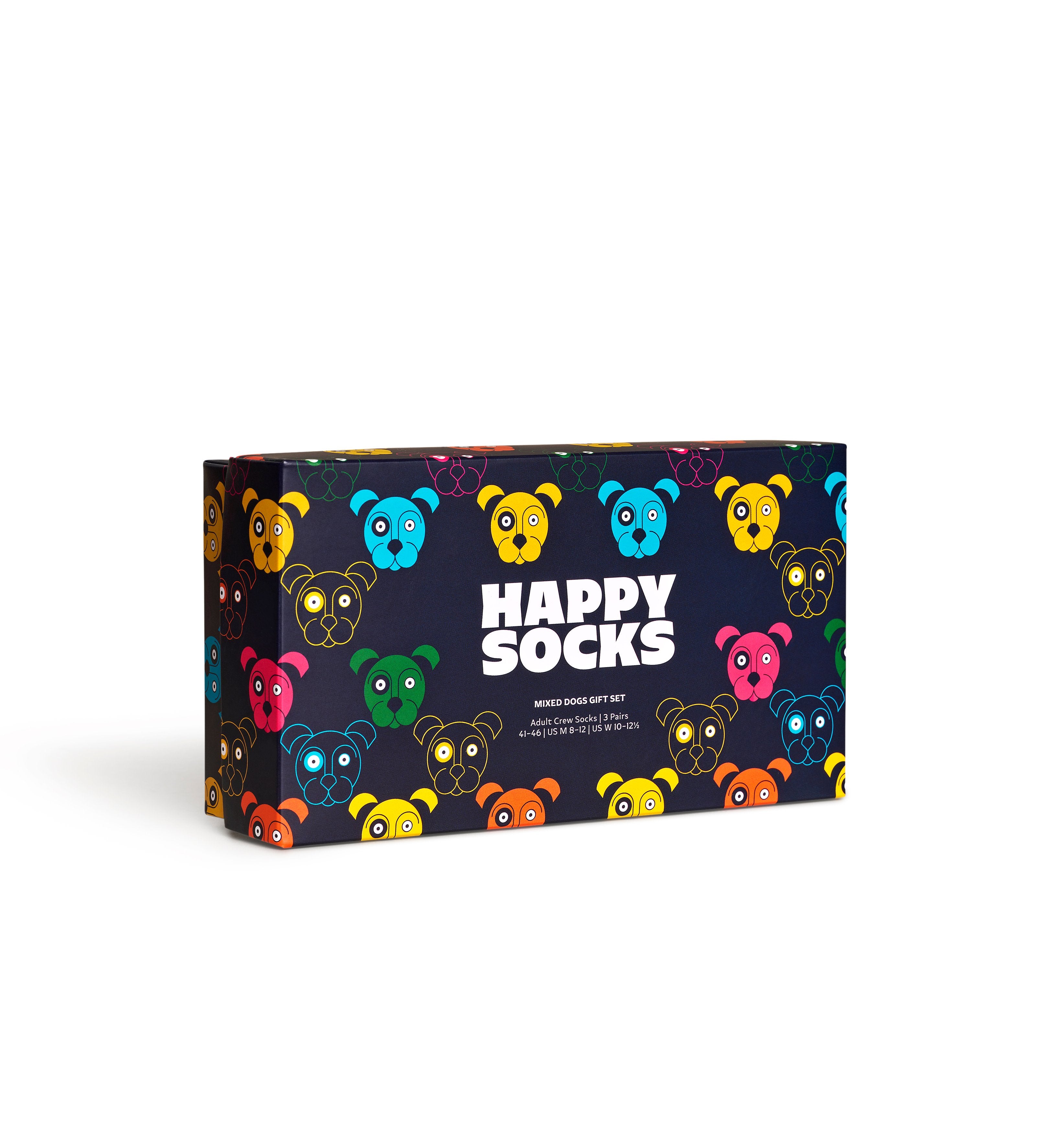 【GIFT BOX】【3足セット】クルー丈 ソックス(ミックス ドッグ)