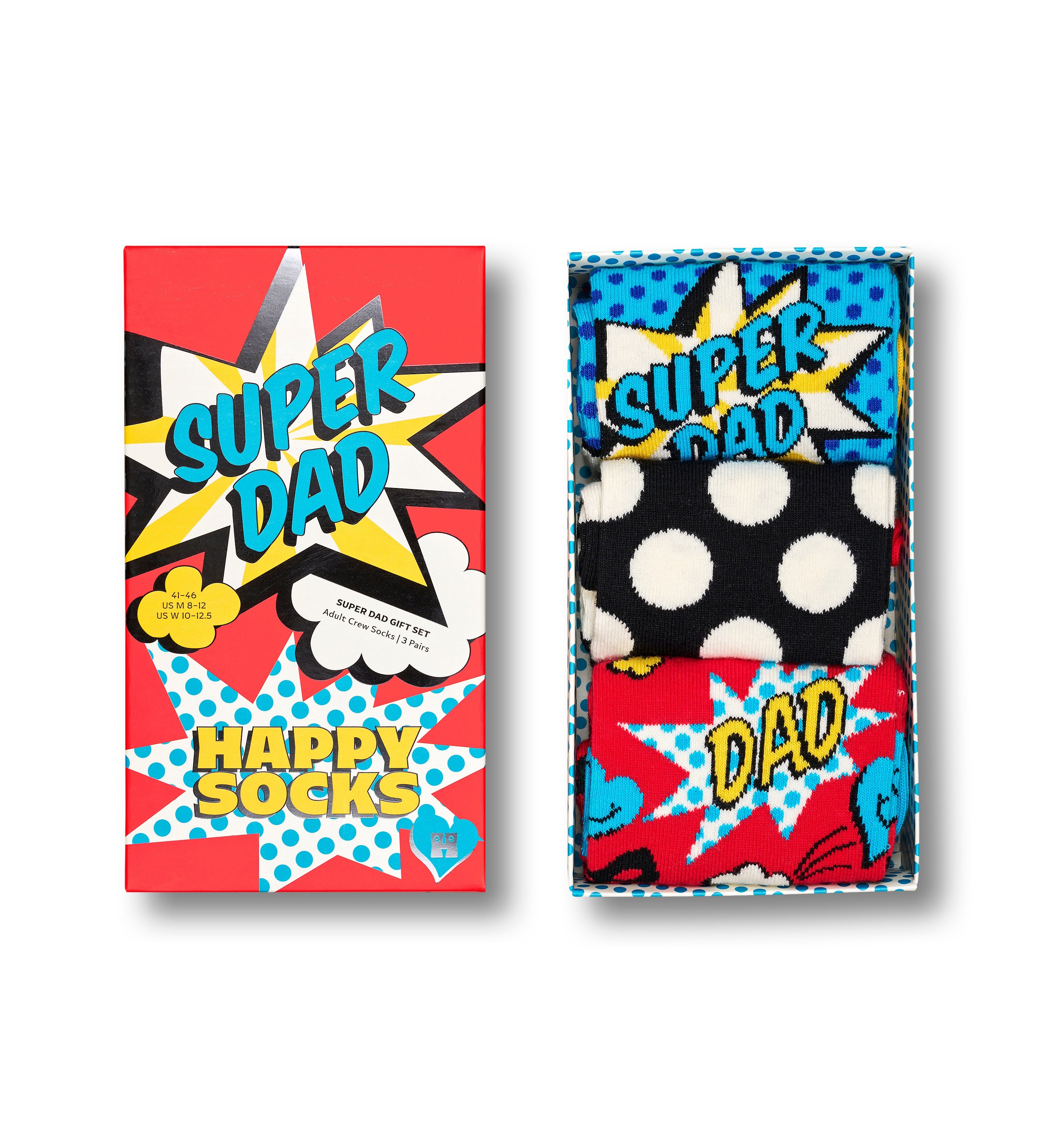 【GIFT BOX】【3足セット】クルー丈 ソックス(スーパー ダッド)