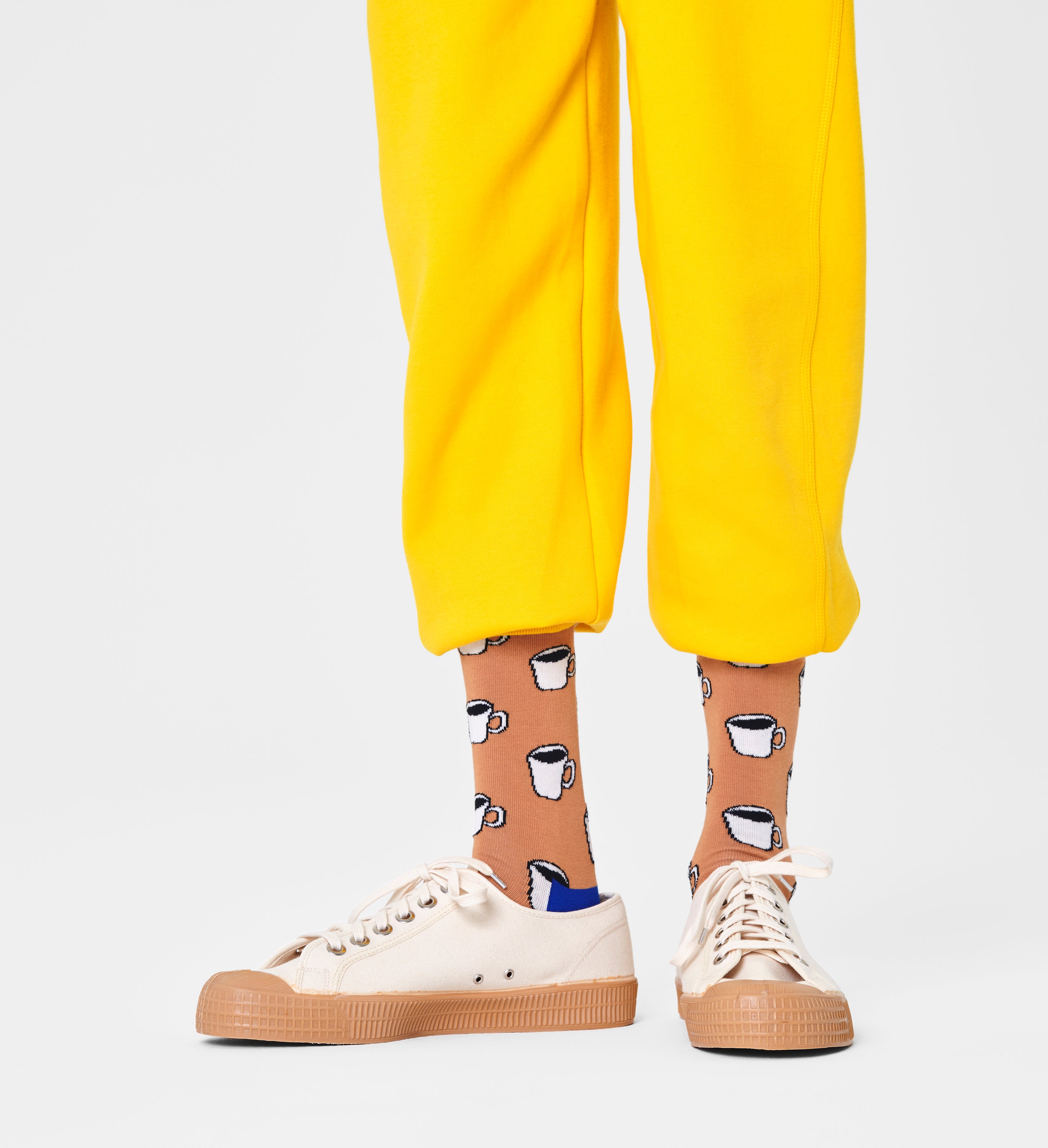 クルー丈 ソックス(マイカップオブティー)