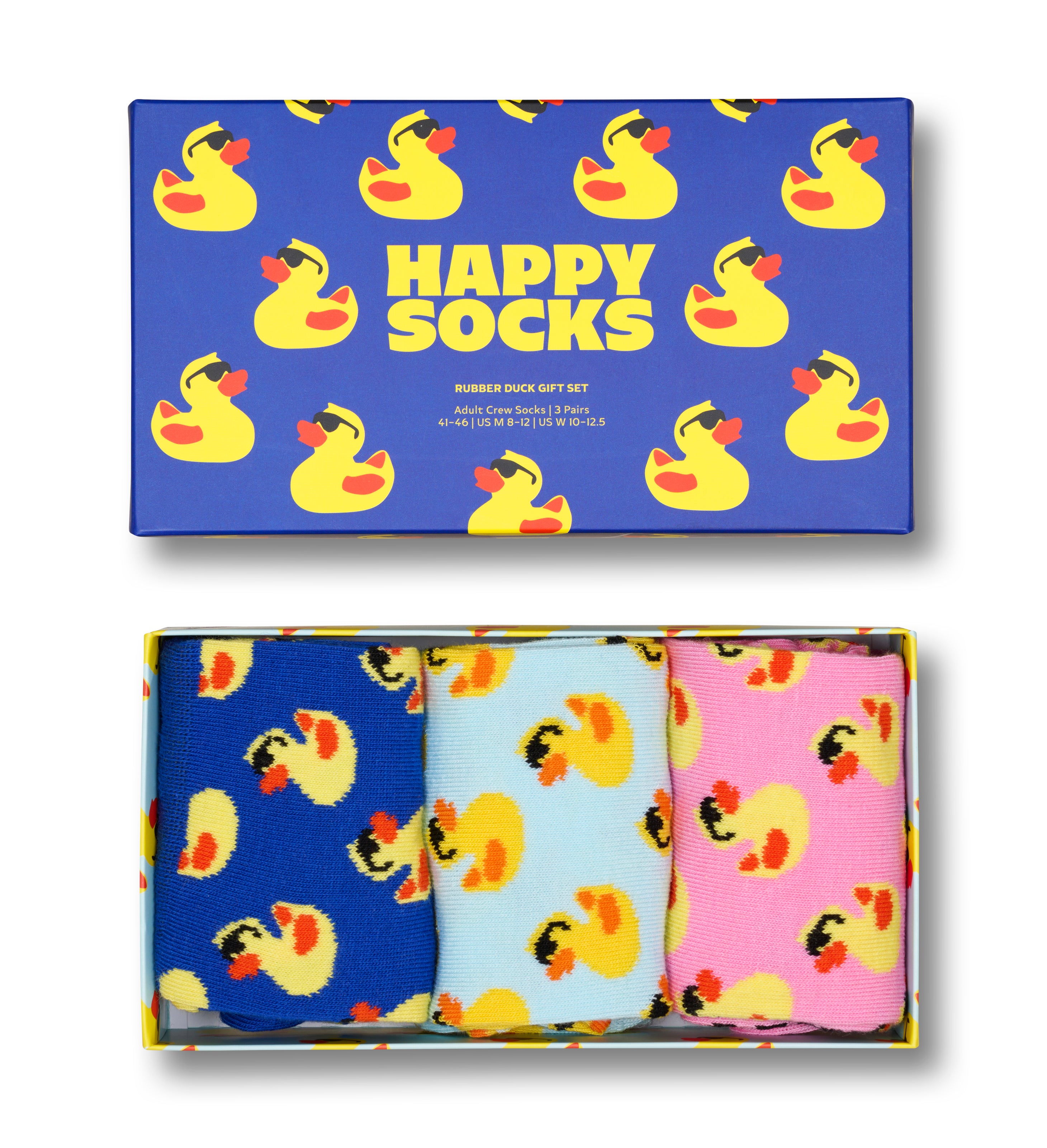 【GIFT BOX】【3足セット】クルー丈 ソックス(ラバーダック)