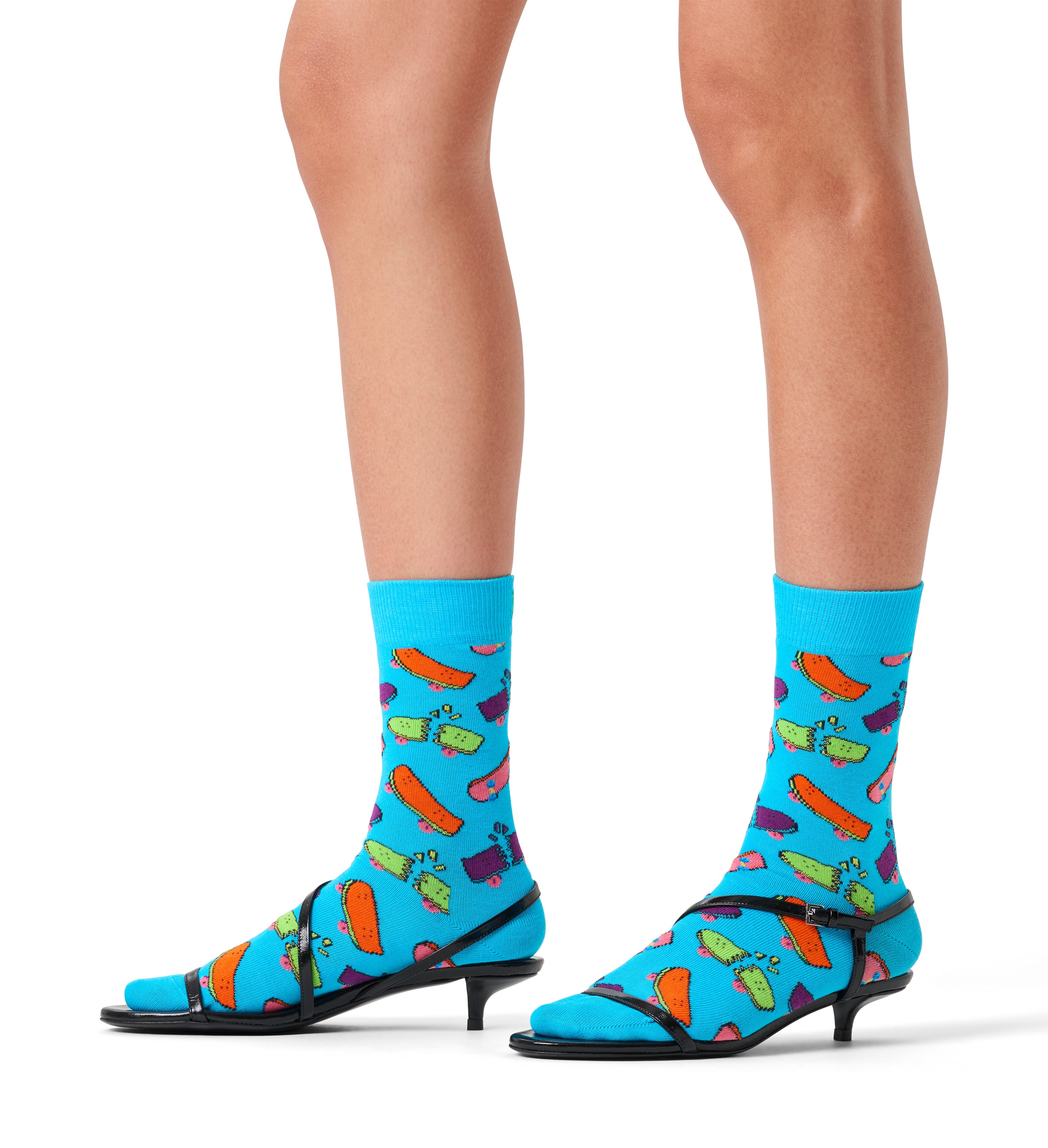 クルー丈 ソックス(スケートボード)