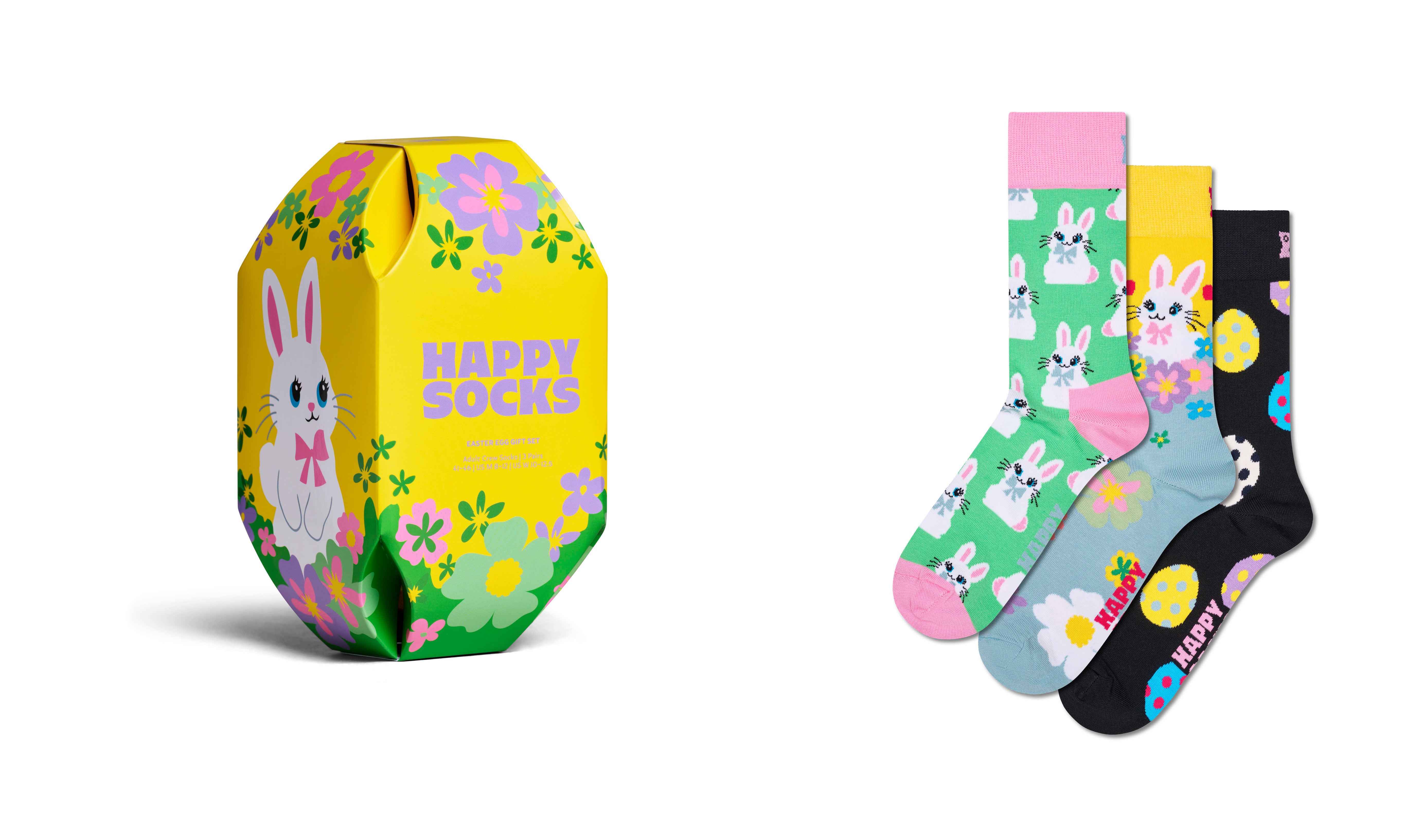 【GIFT BOX】【3足セット】クルー丈 ソックス(イースター)