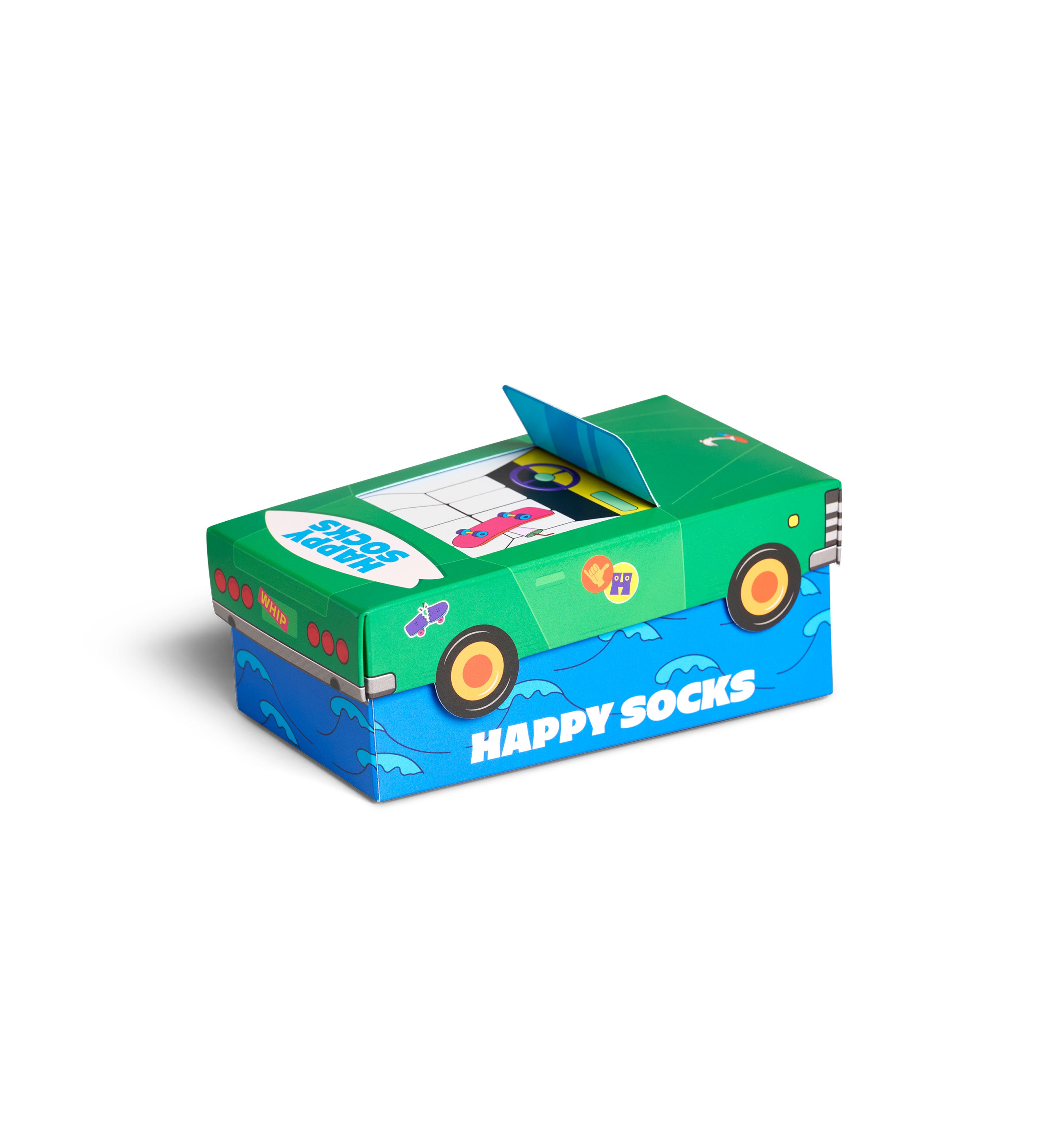 【キッズ】【GIFT BOX】【3足セット】クルー丈 ソックス(サーフィンドルフィン)