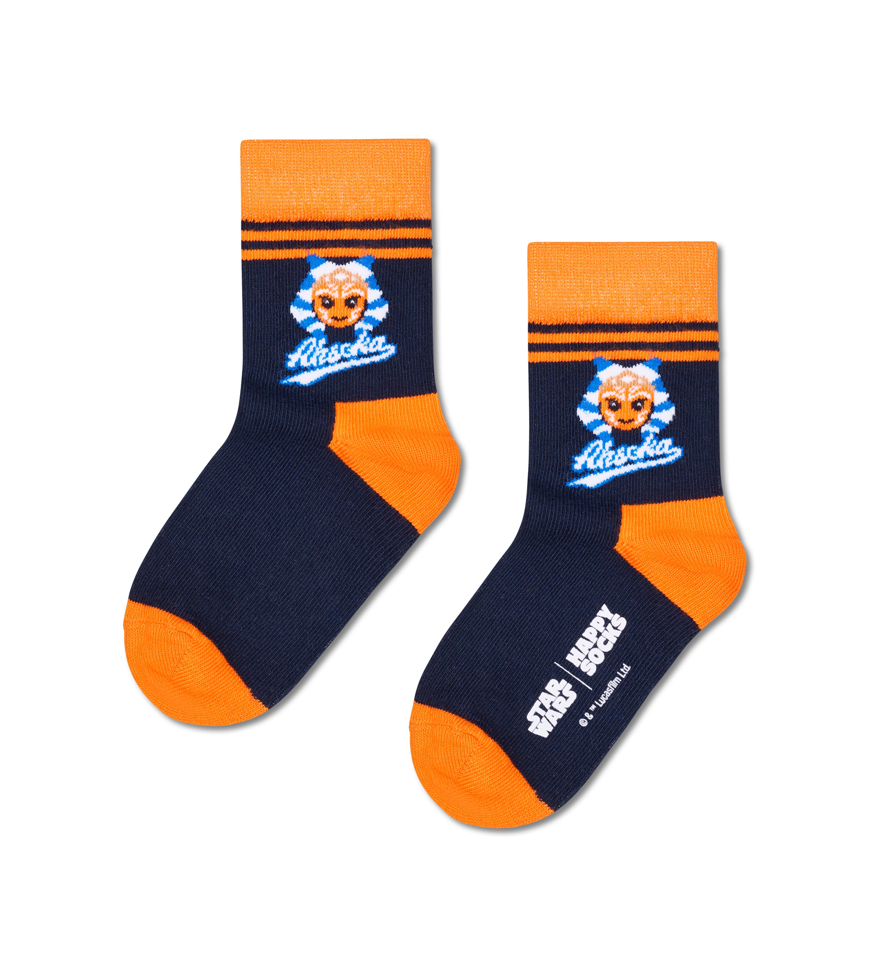 【STAR WARS™×Happy Socks】【キッズ】クルー丈 ソックス(スターウォーズ アソーカ)