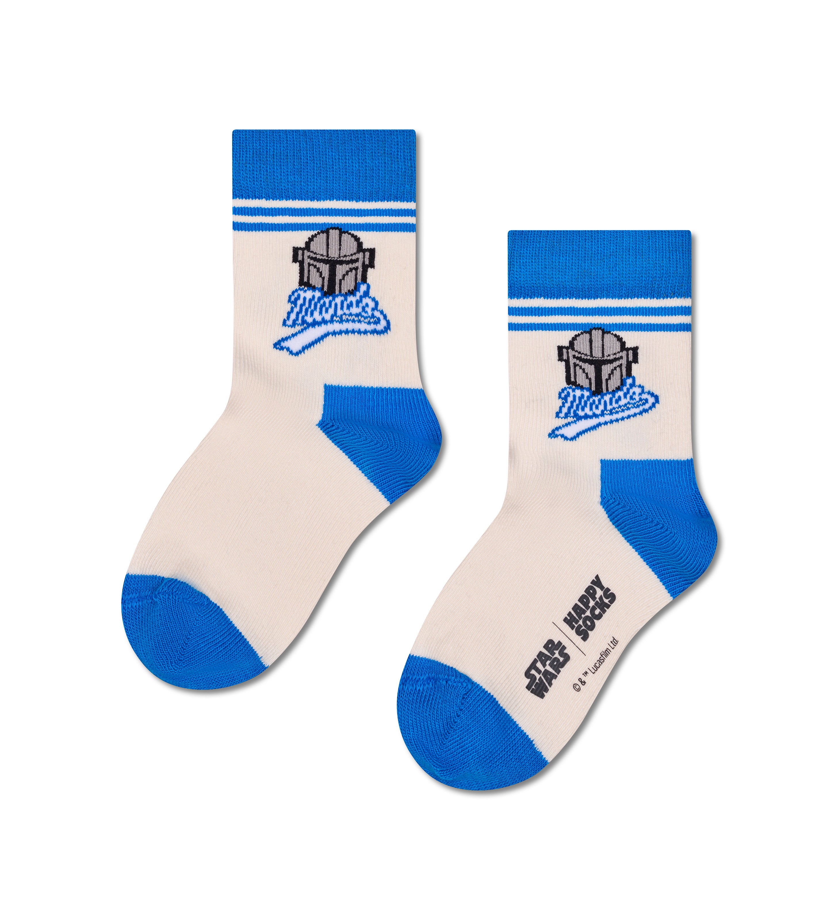【STAR WARS™×Happy Socks】【キッズ】クルー丈 ソックス(スターウォーズ マンド―)
