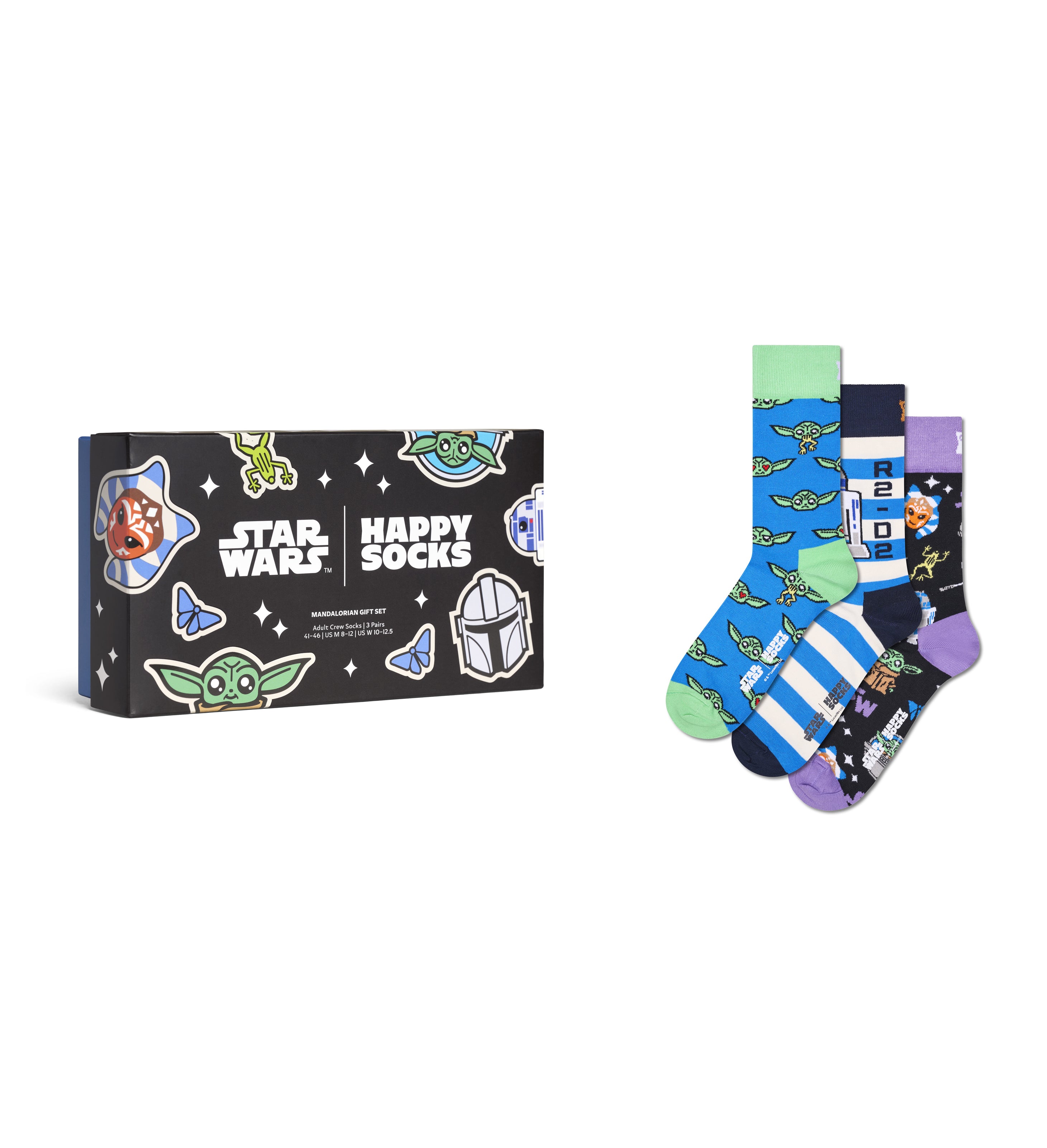 【STAR WARS™×Happy Socks】【GIFT BOX】【3足セット】クルー丈 ソックス(スターウォーズ)
