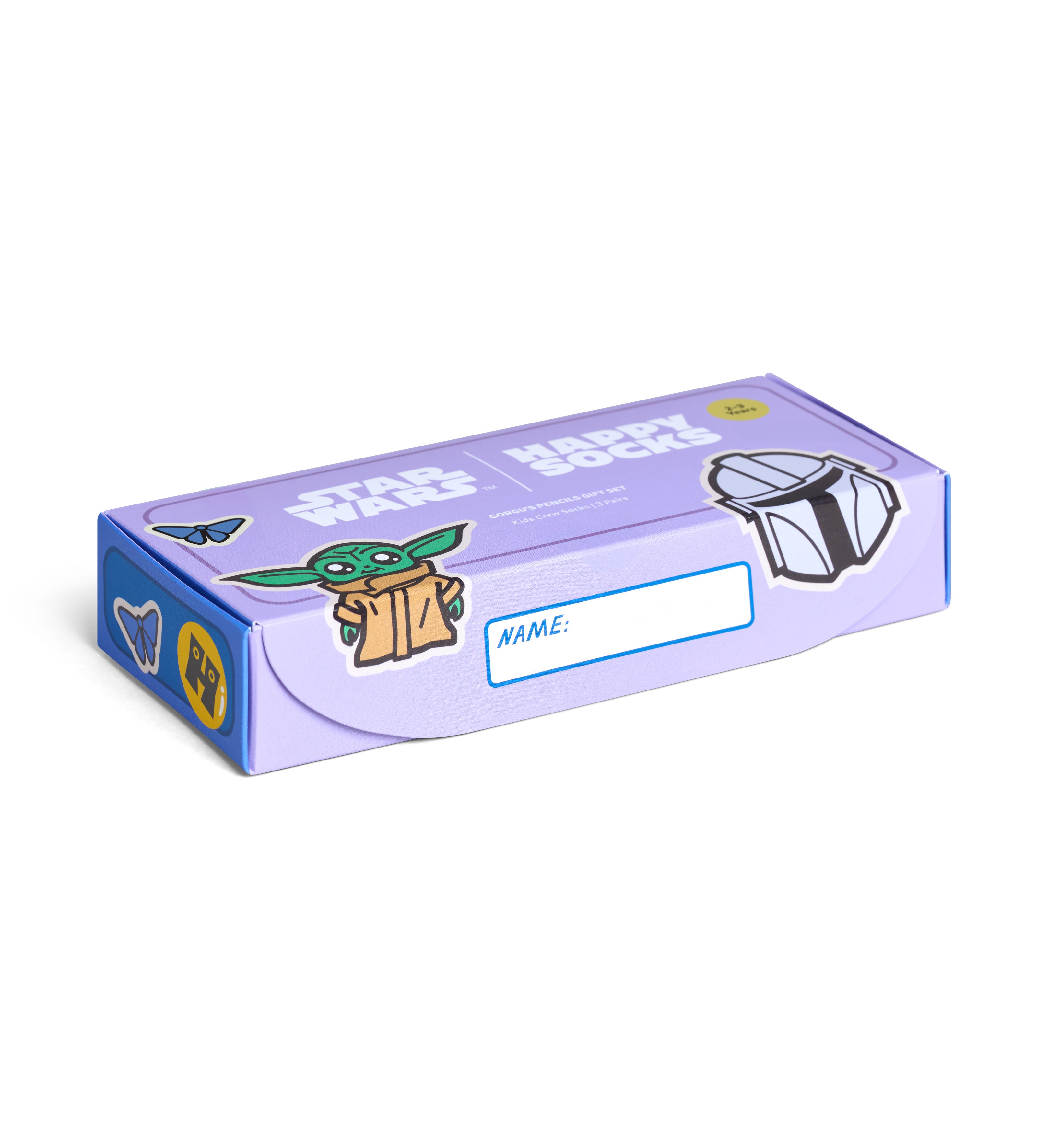 【STAR WARS™×Happy Socks】【キッズ】【GIFT BOX】【3足セット】クルー丈 ソックス(スターウォーズ)