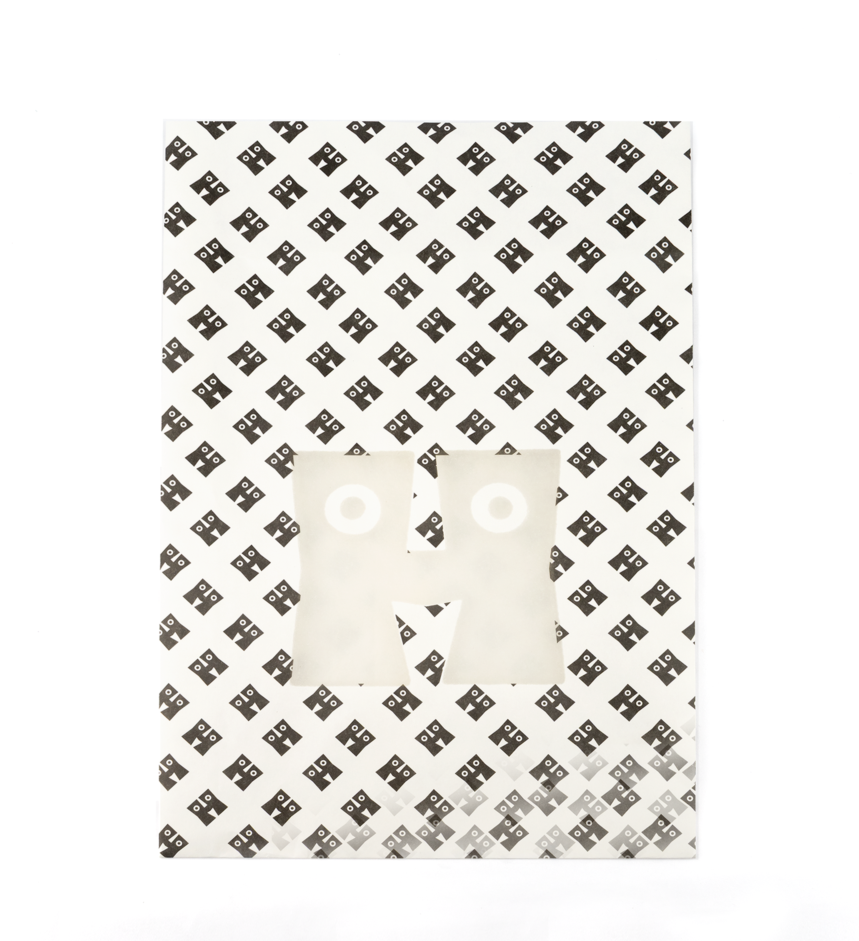 ギフト袋（ブラック×ホワイト）