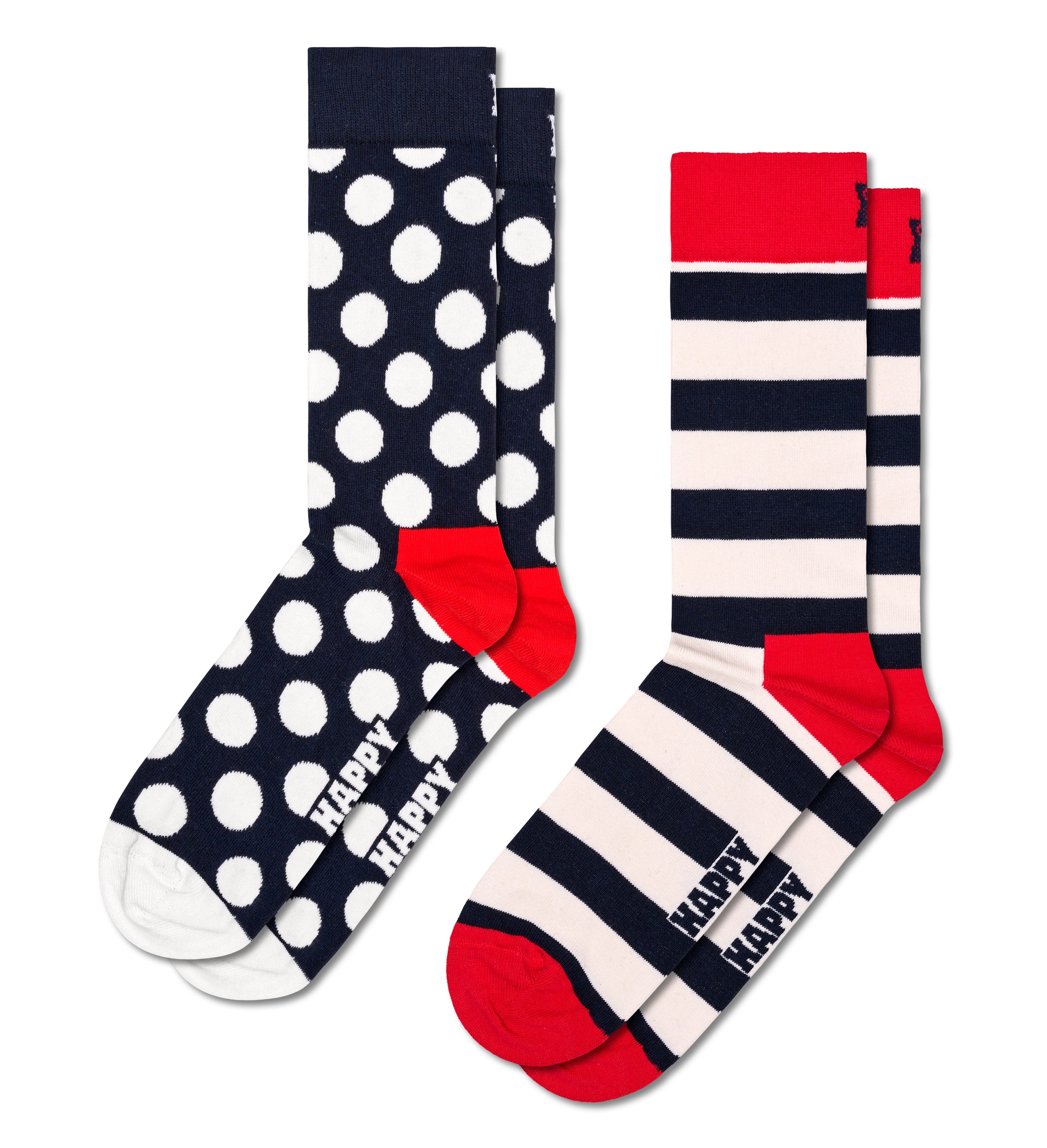 Set of 2 Crew Socks (Classic Big Dot)