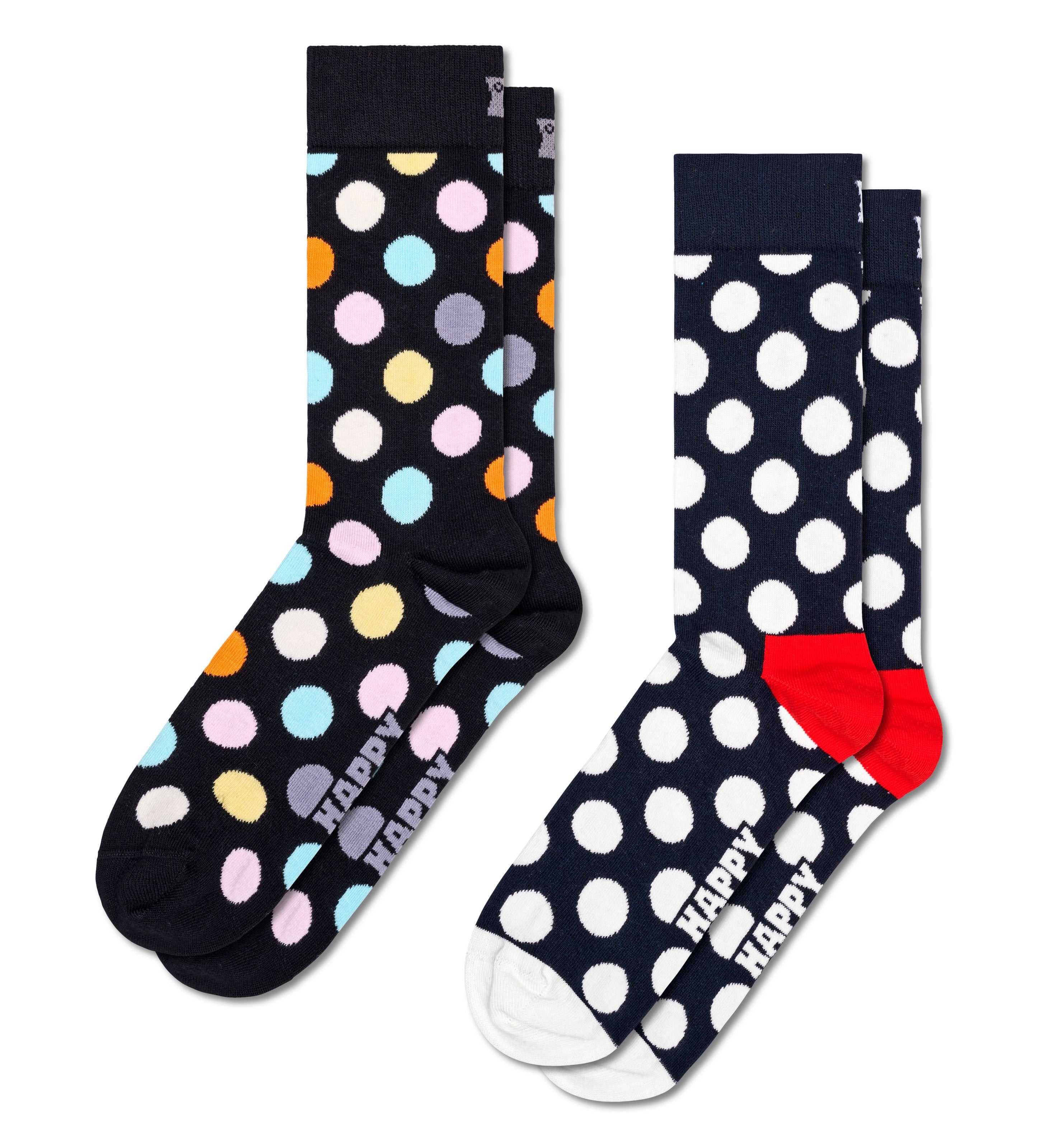 Set of 2 Crew Socks (Classic Big Dot)