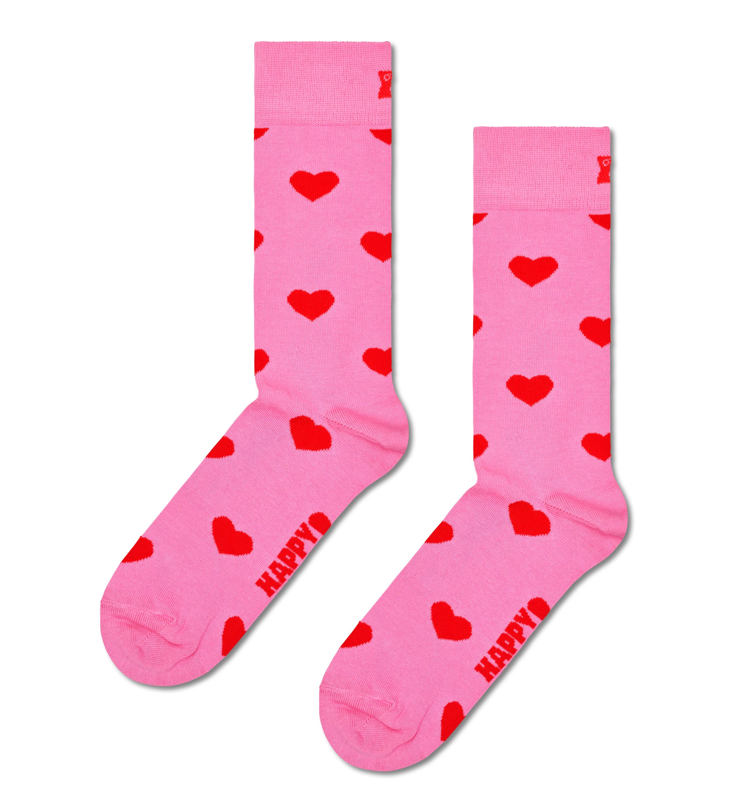 Crew length socks (heart)