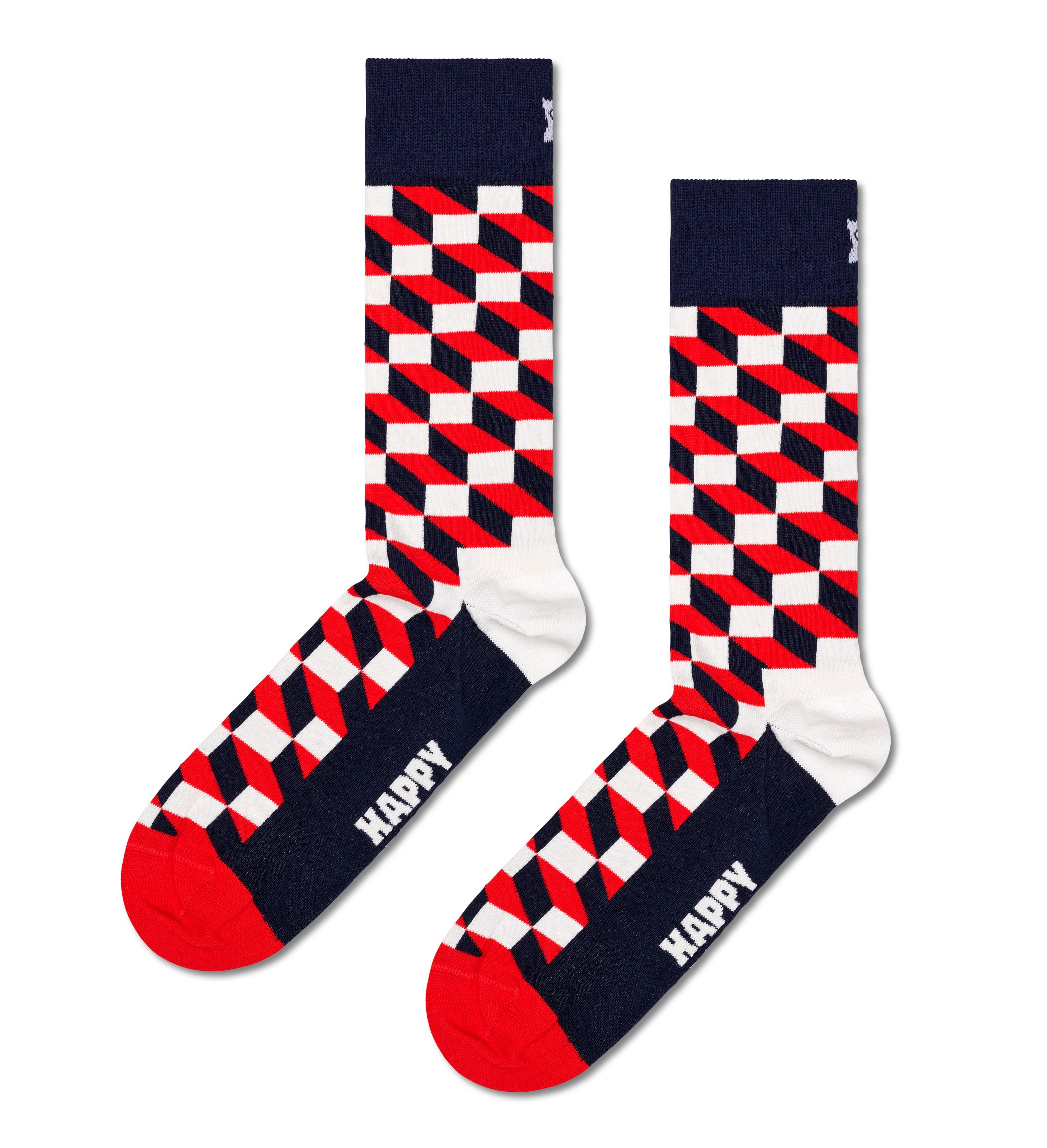 Set of 3 Crew Socks (Classic Filled Optic)