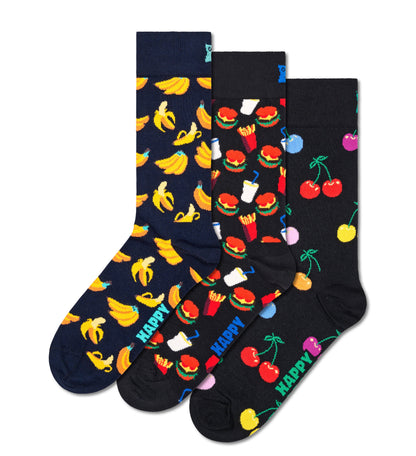 [Set of 3] Crew Socks (Classic Banana)