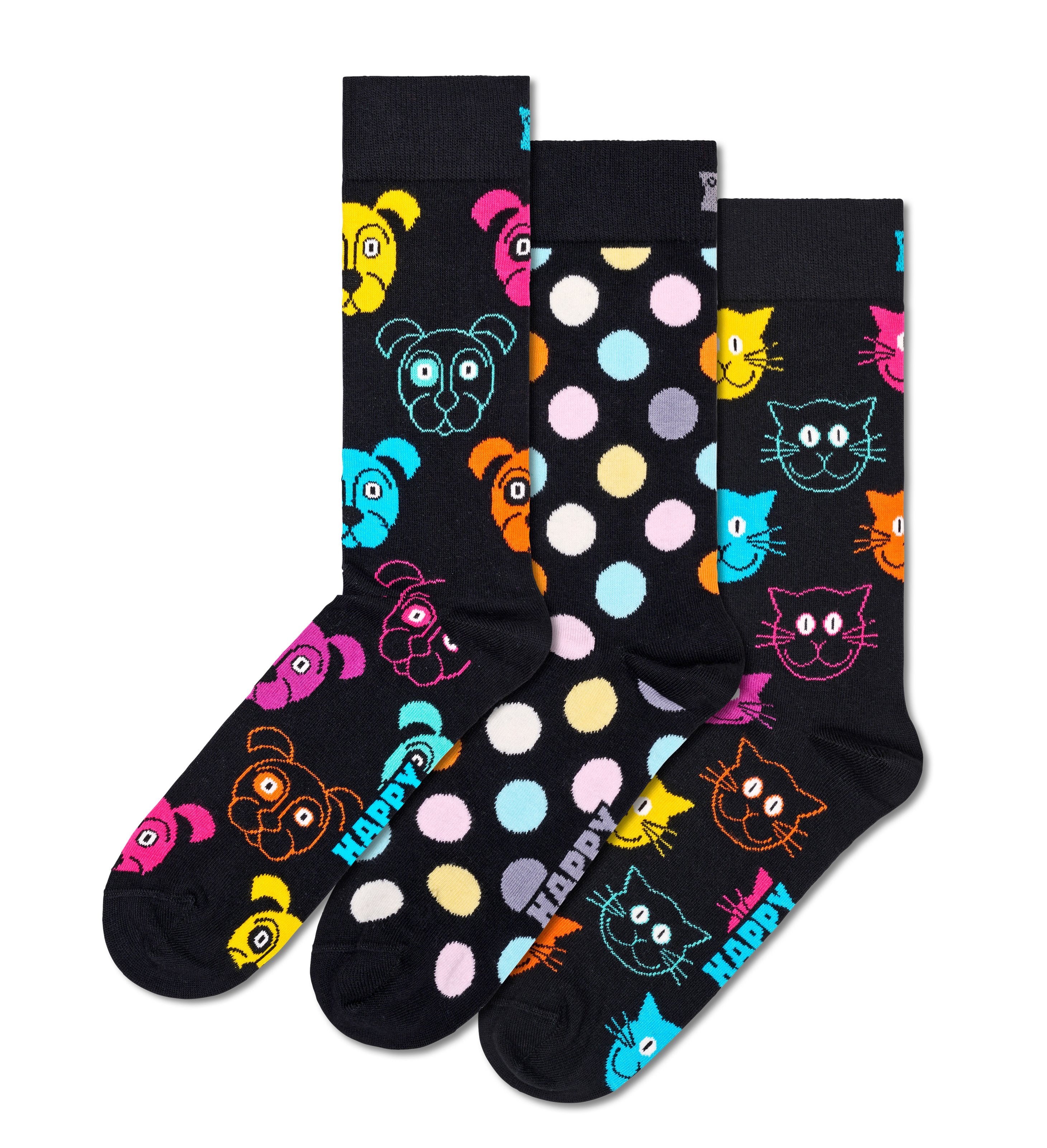 Set of 3 Crew Socks (Classic Dog)