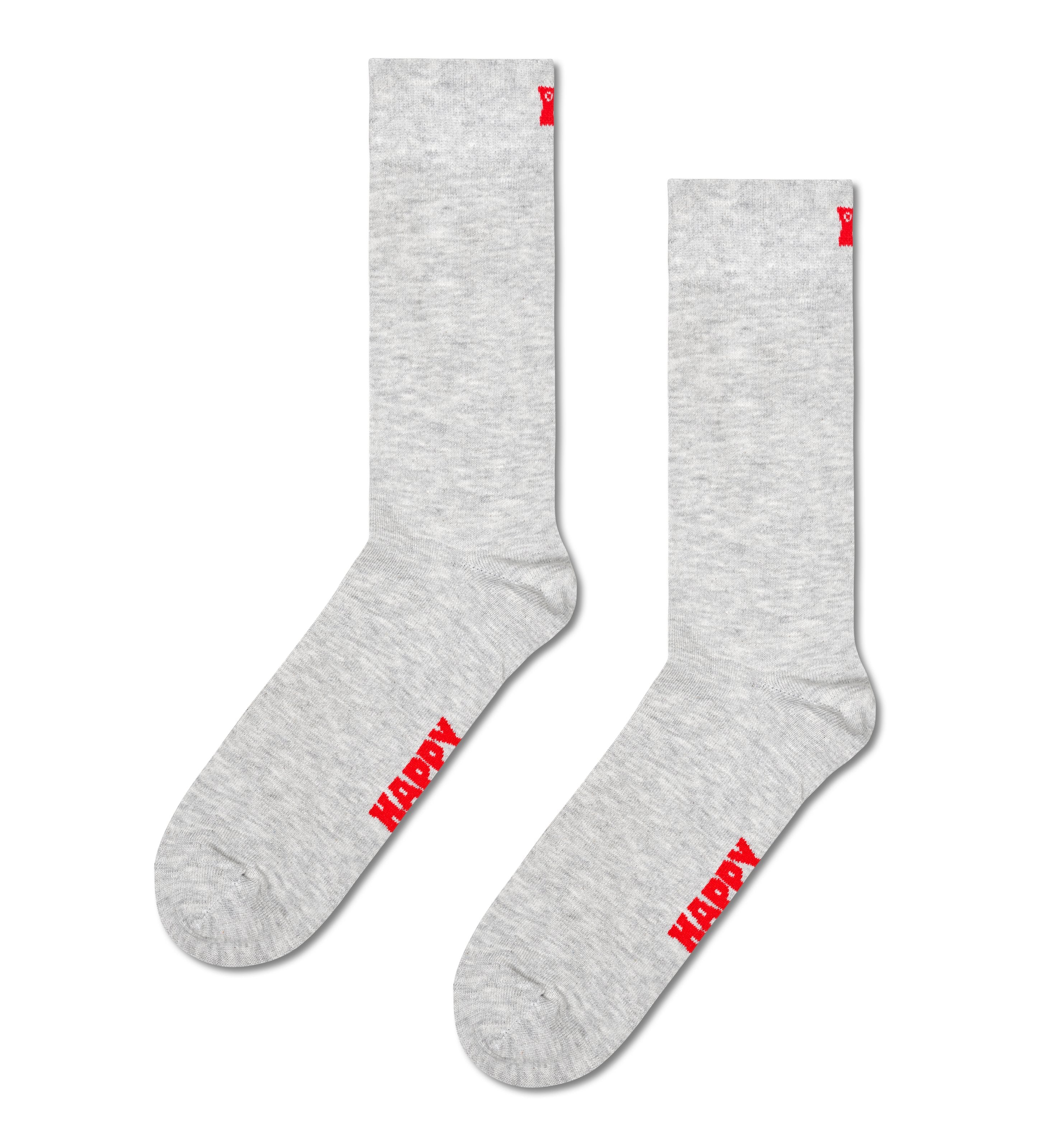 [Set of 5] Crew Socks (Solid)