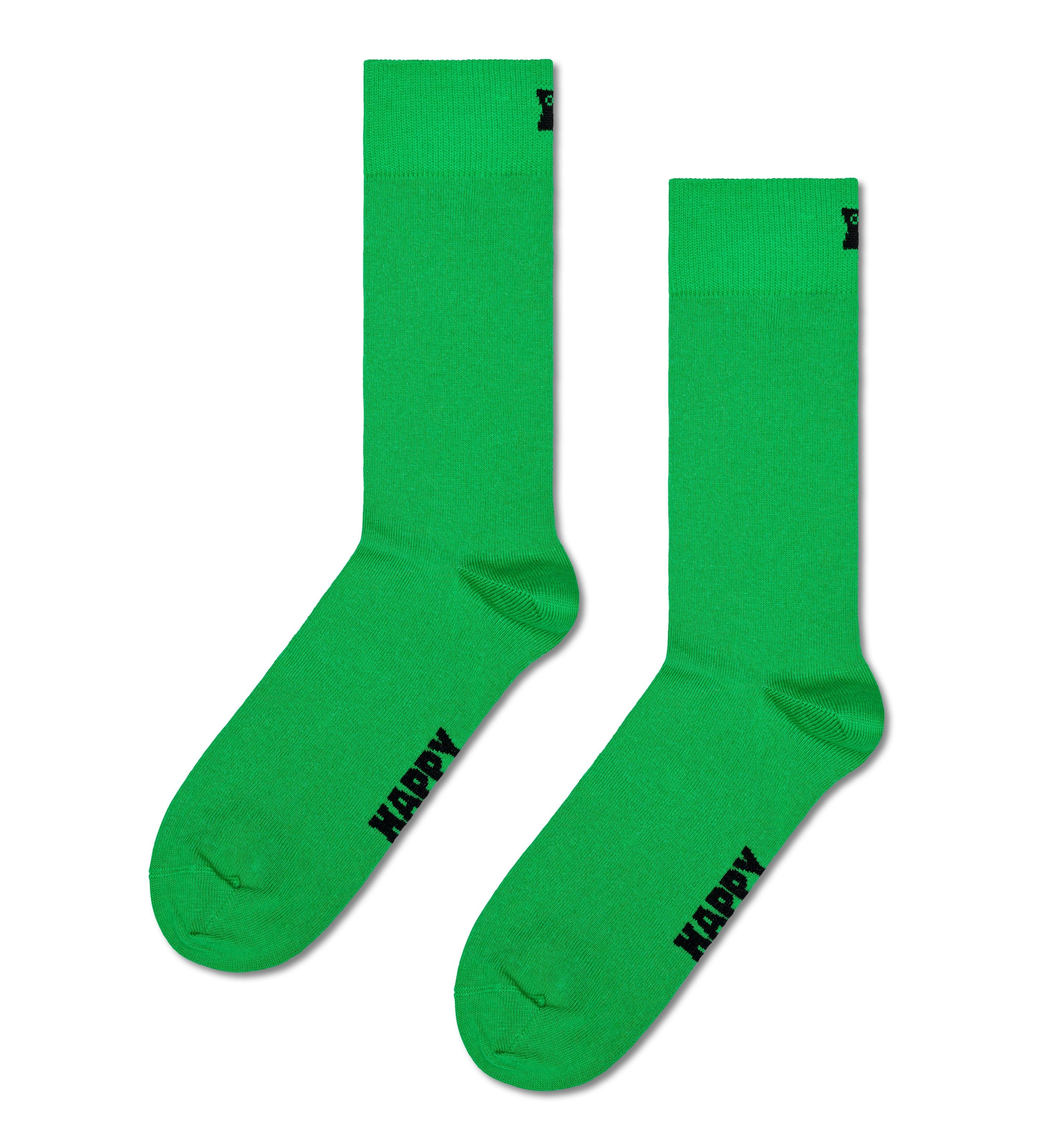 [Set of 5] Crew Socks (Solid)