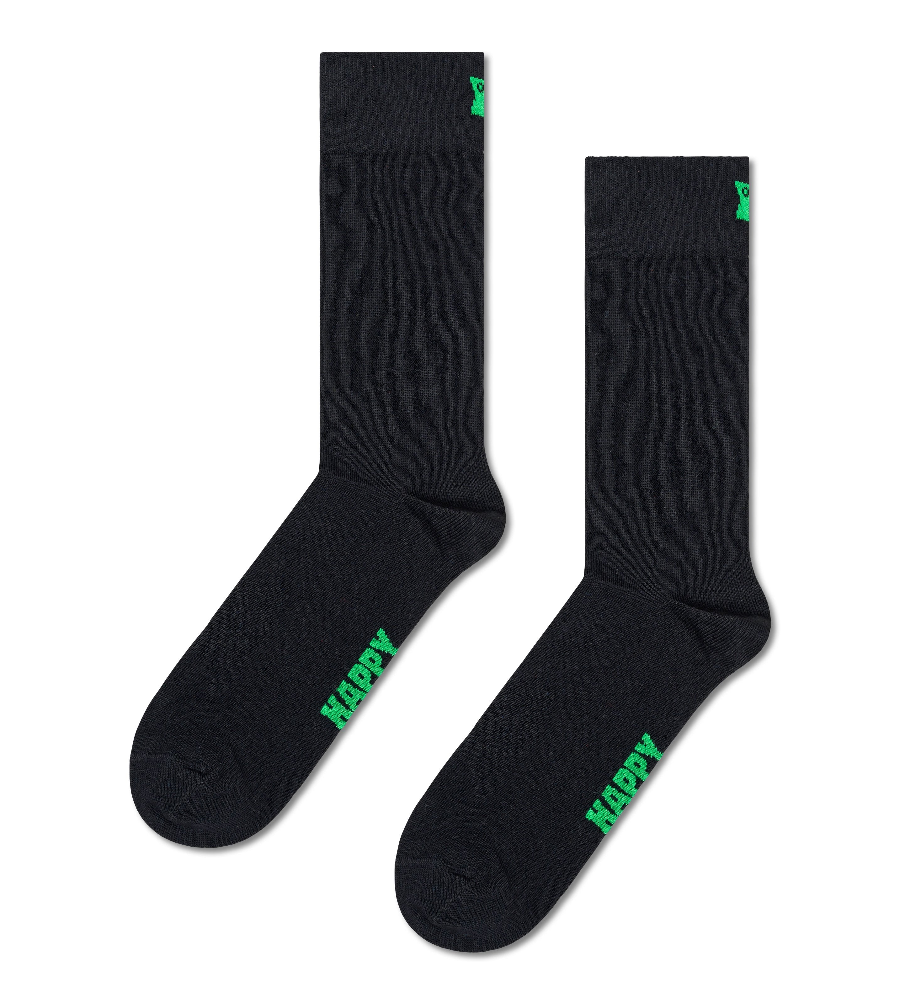 [Set of 5] Crew Socks (Solid)