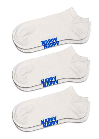 Set of 3 Sneaker-Length Socks (Solid)